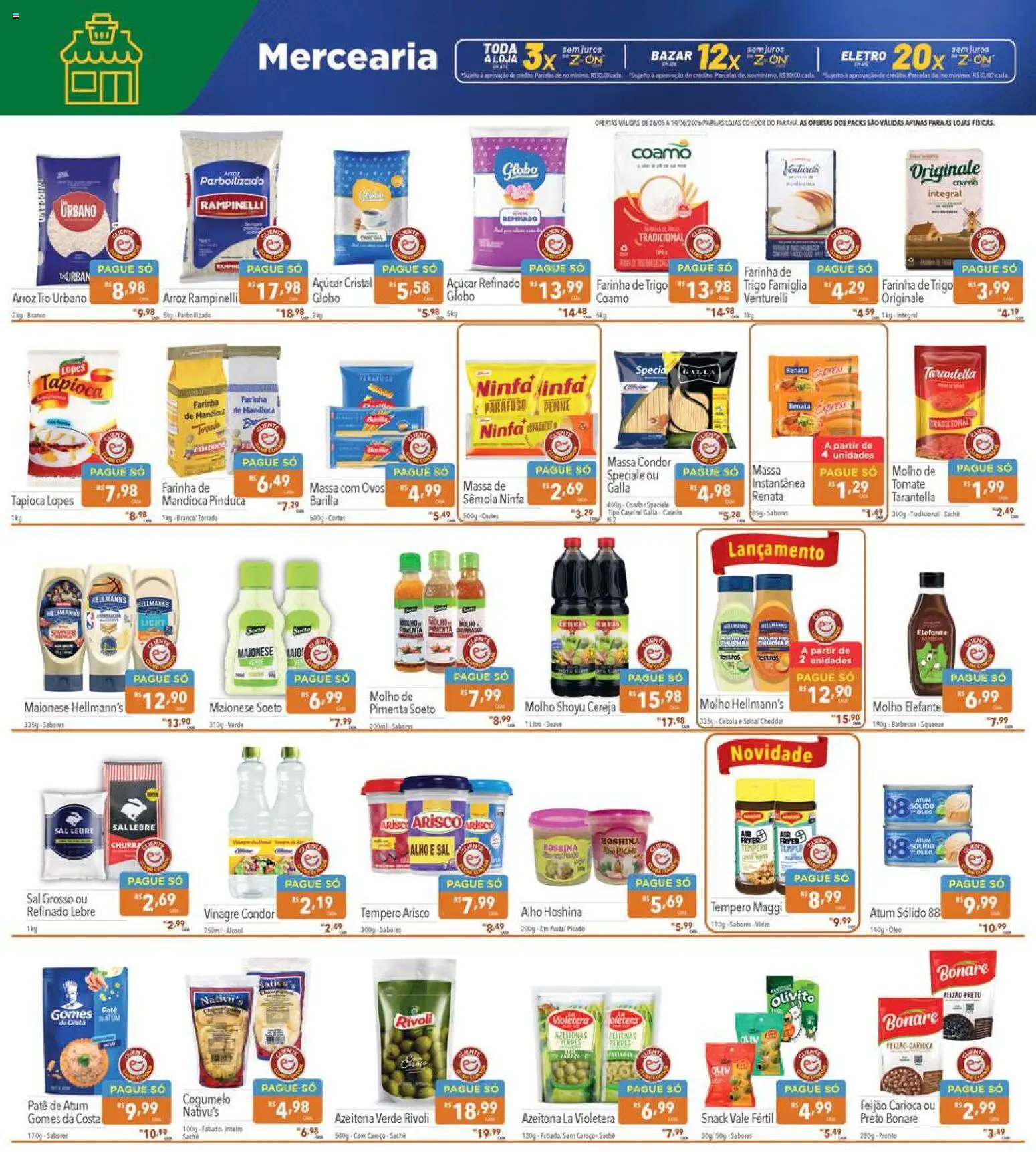 Supermercados Condor Folheto - válido de 26.05.2026 | Página: 6 | Produtos: Cereja, Alho, Azeitonas, Farinha de trigo