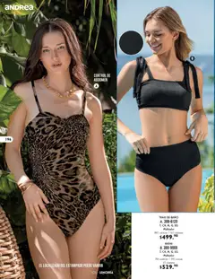 Vista previa de Andrea catálogo Lencería & vestir interior, nuevo folleto de la tienda, válido en México a partir del 24.05.2026 | Página: 56 | Productos: Traje, Traje de baño, Lenceria, Baño