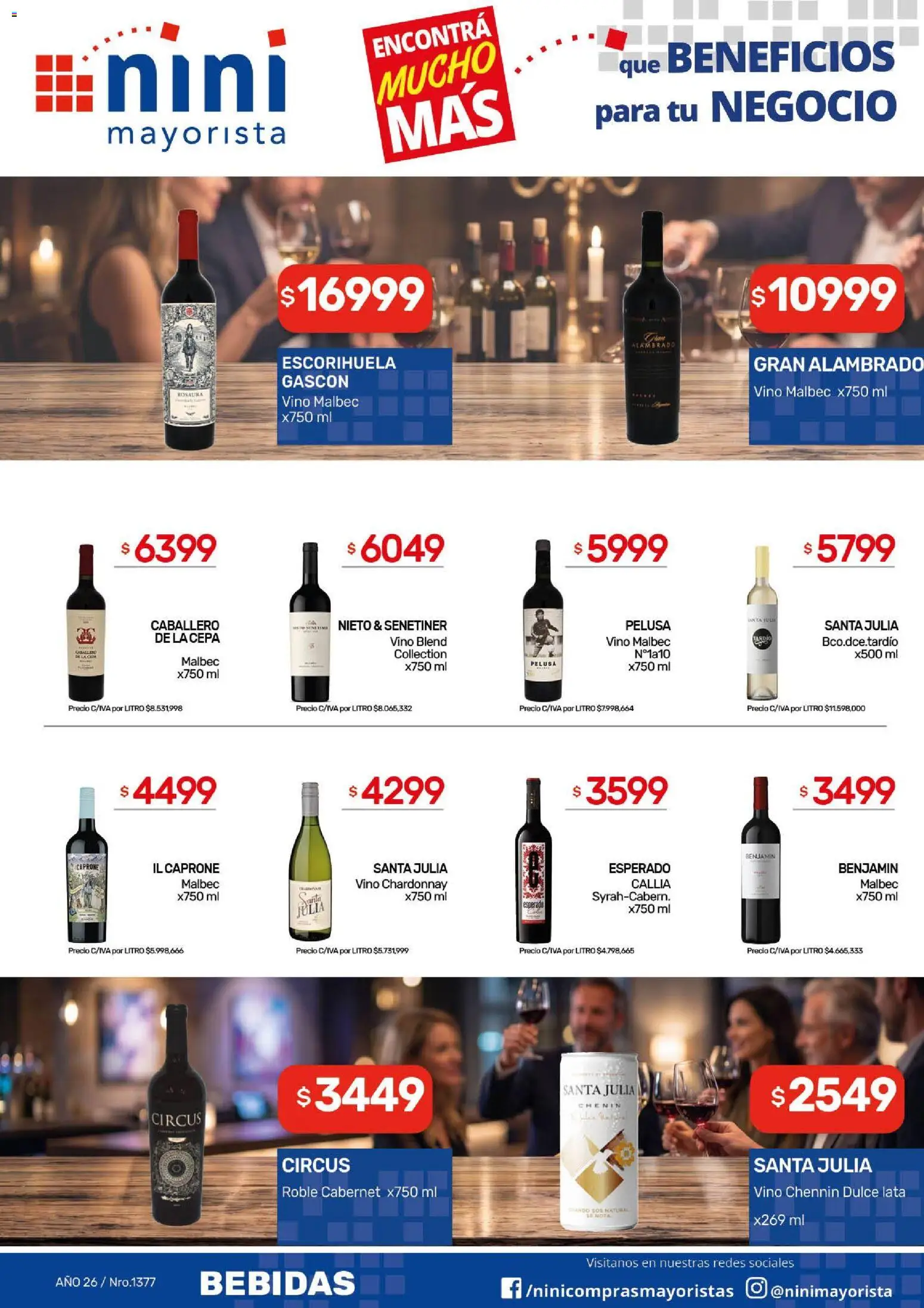 NINI Mayorista catálogo │ válido desde el 14/09/2026 | Página: 18 | Productos: Fanta, Dulce, Cera, Vino