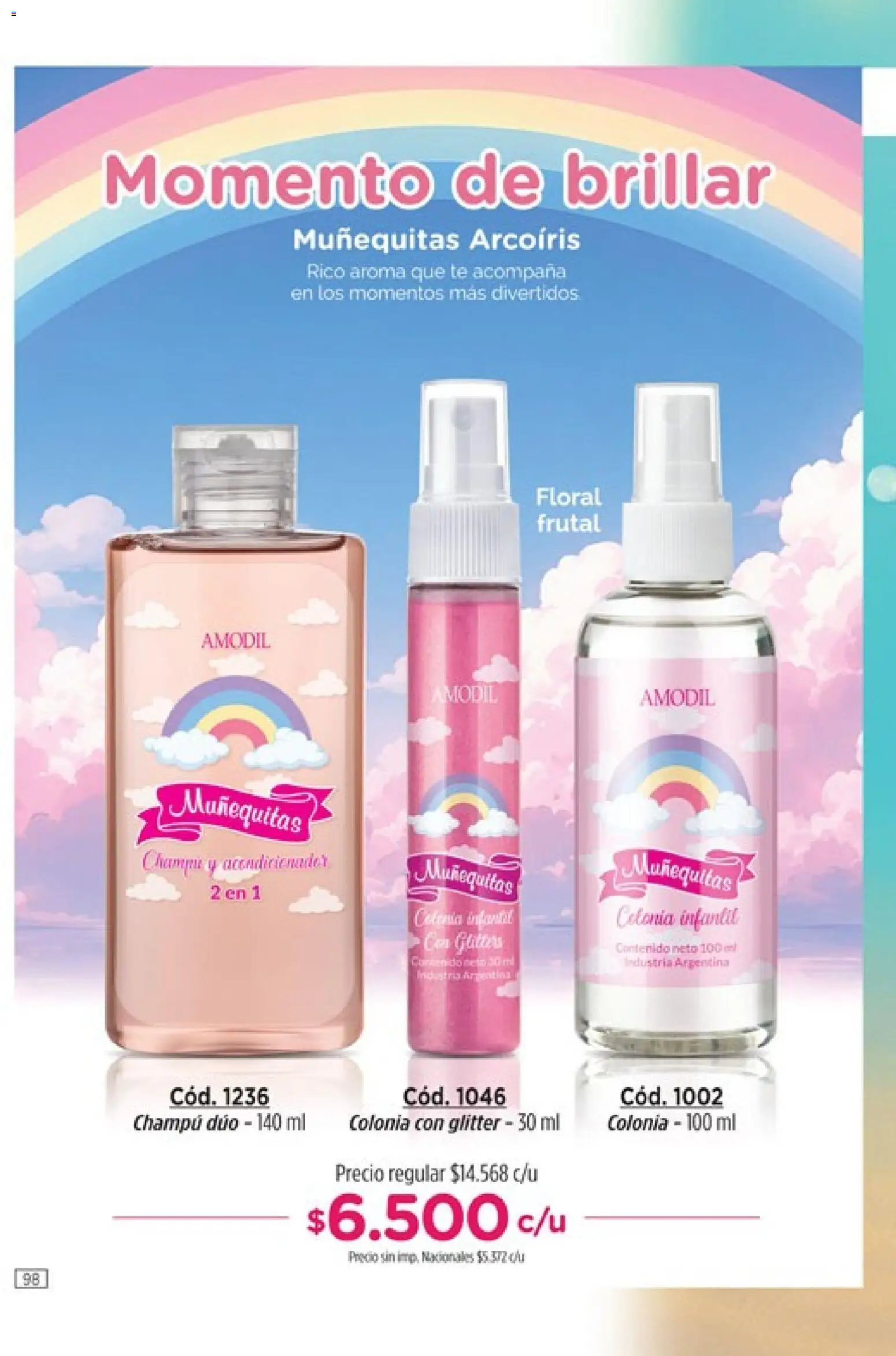 Catálogo Amodil Campaña 16 │ válido desde el 19/09/2026 | Página: 98 | Productos: Champú, Glitter, Té