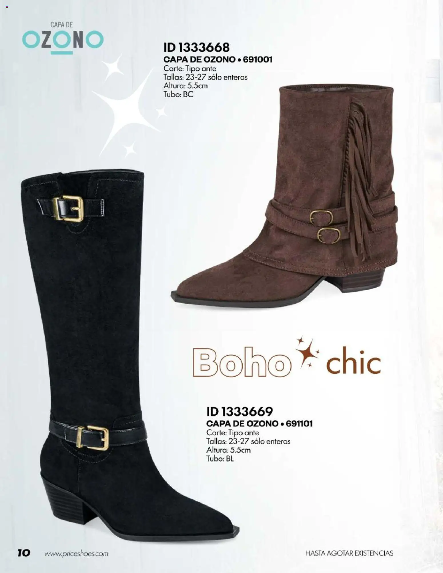 Nuevas ofertas de Price Shoes válidas en toda la República Mexicana desde el 18/07/2026. ¡Encuentra las mejores ofertas en Price Shoes catálogo Botas! | Página: 10