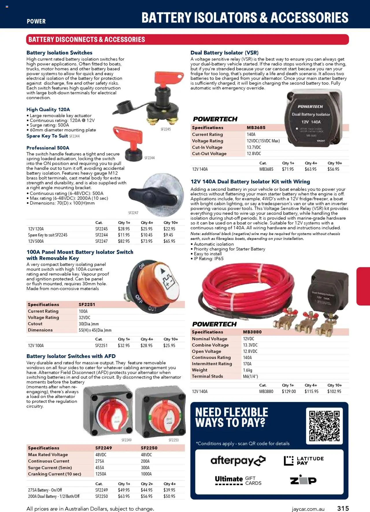 Jaycar catalogue - valid from 09/07/2025 | Page: 315 | Products: Suit, Accessories, Batteries, Weight