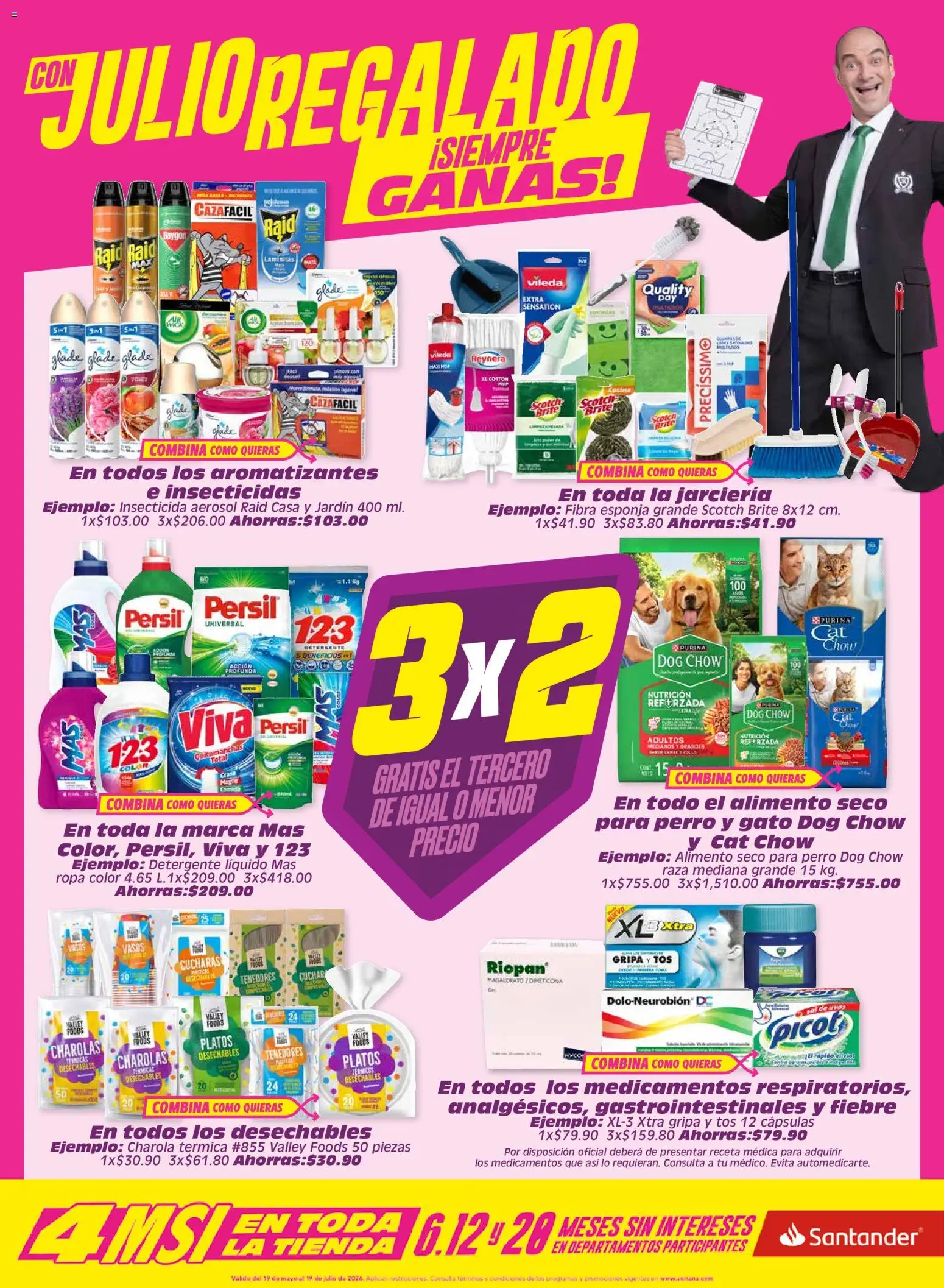 Nuevas ofertas de Soriana válidas en toda la República Mexicana desde el 19.06.2026. ¡Encuentra las mejores ofertas en Soriana Julio Regalado Híper Nacional! | Página: 3