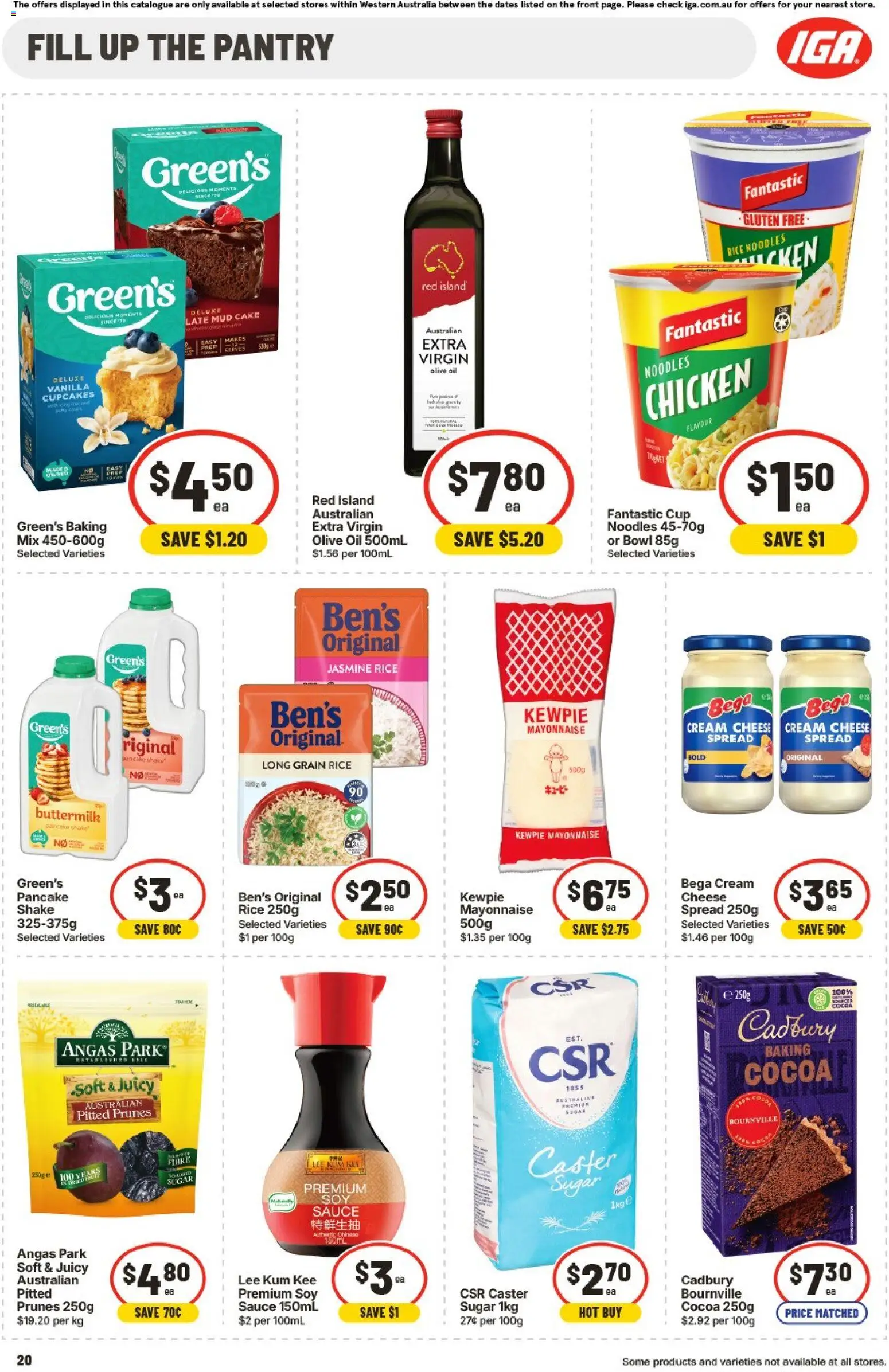 IGA catalogue - valid from 26/08/2026 | Page: 20 | Products: Cheese, Cream, Cake, Prunes