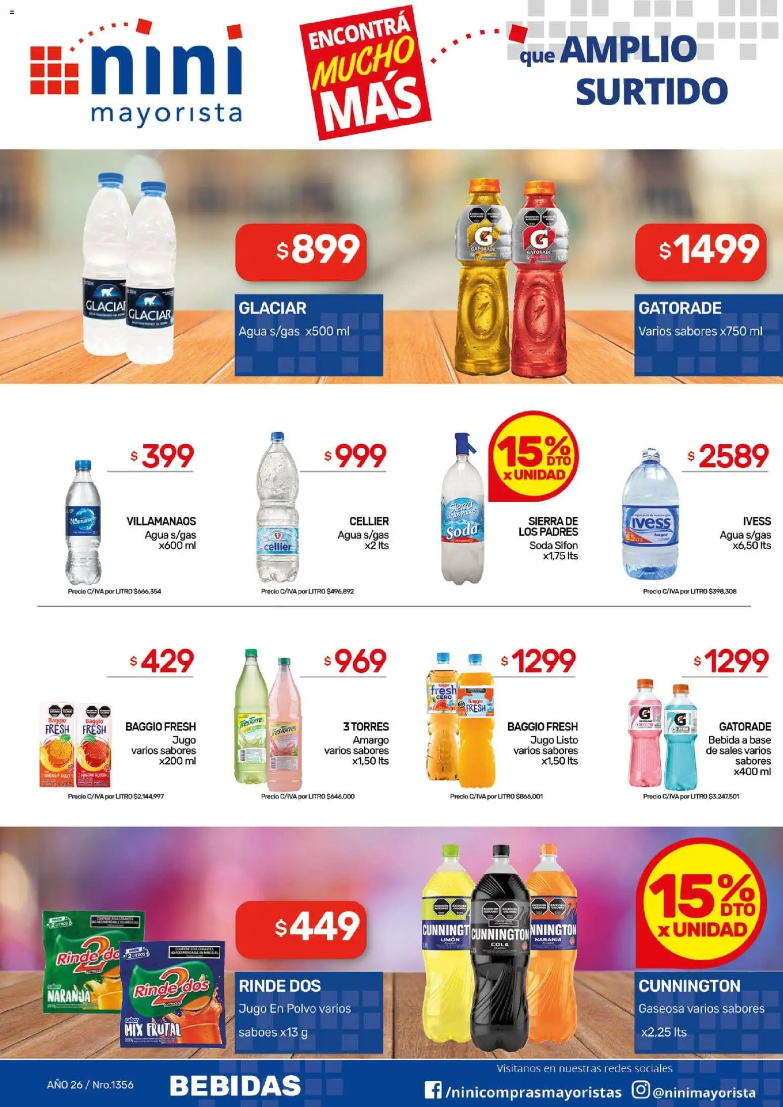 NINI Mayorista ofertas │ válido desde el 20.04.2026 | Página: 14 | Productos: Gaseosa, Sales, Jugo, Sierra