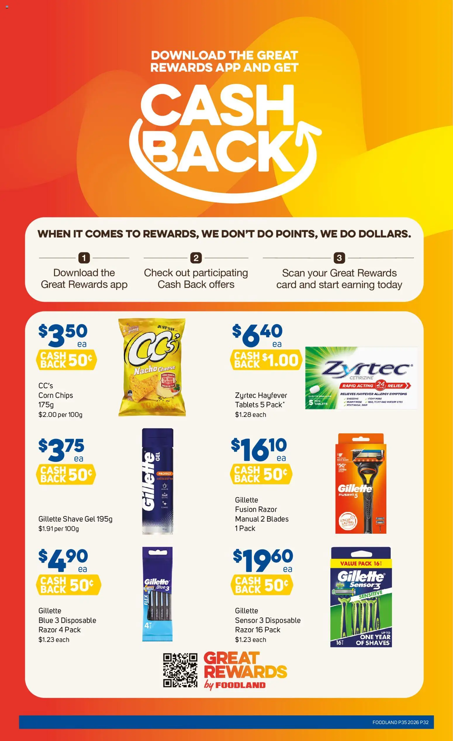 Foodland catalogue - valid from 25/08/2026 | Page: 32 | Products: Corn, Cocoa, Cheese, Razor
