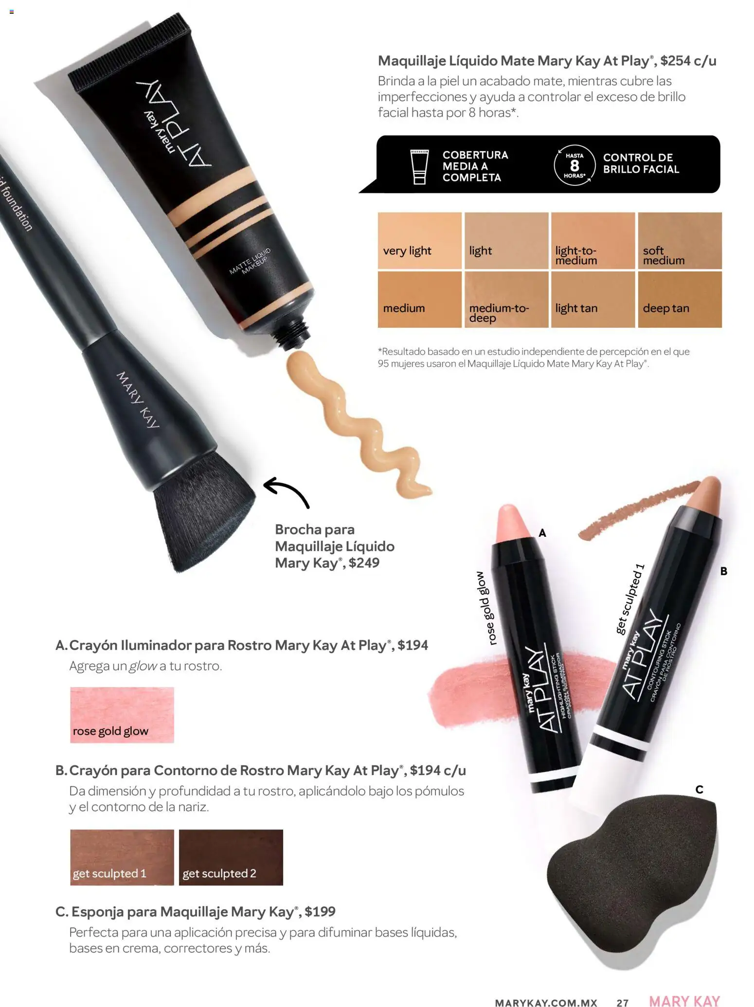 Nuevas ofertas de Mary Kay válidas en toda la República Mexicana desde el 01.03.2026. ¡Encuentra las mejores ofertas en Mary Kay catálogo! | Página: 27 | Productos: Iluminador, Brillo, Mate, Maquillaje