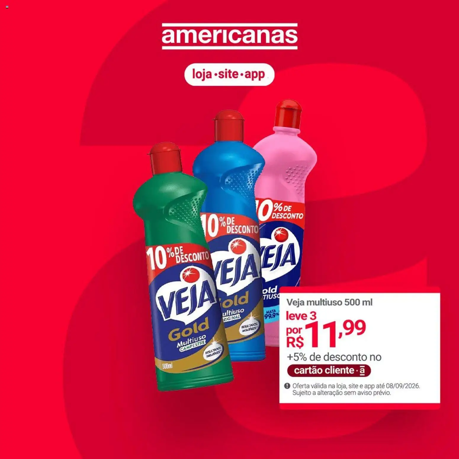 Lojas Americanas Folheto - válido de 31/08/2026 | Página: 1