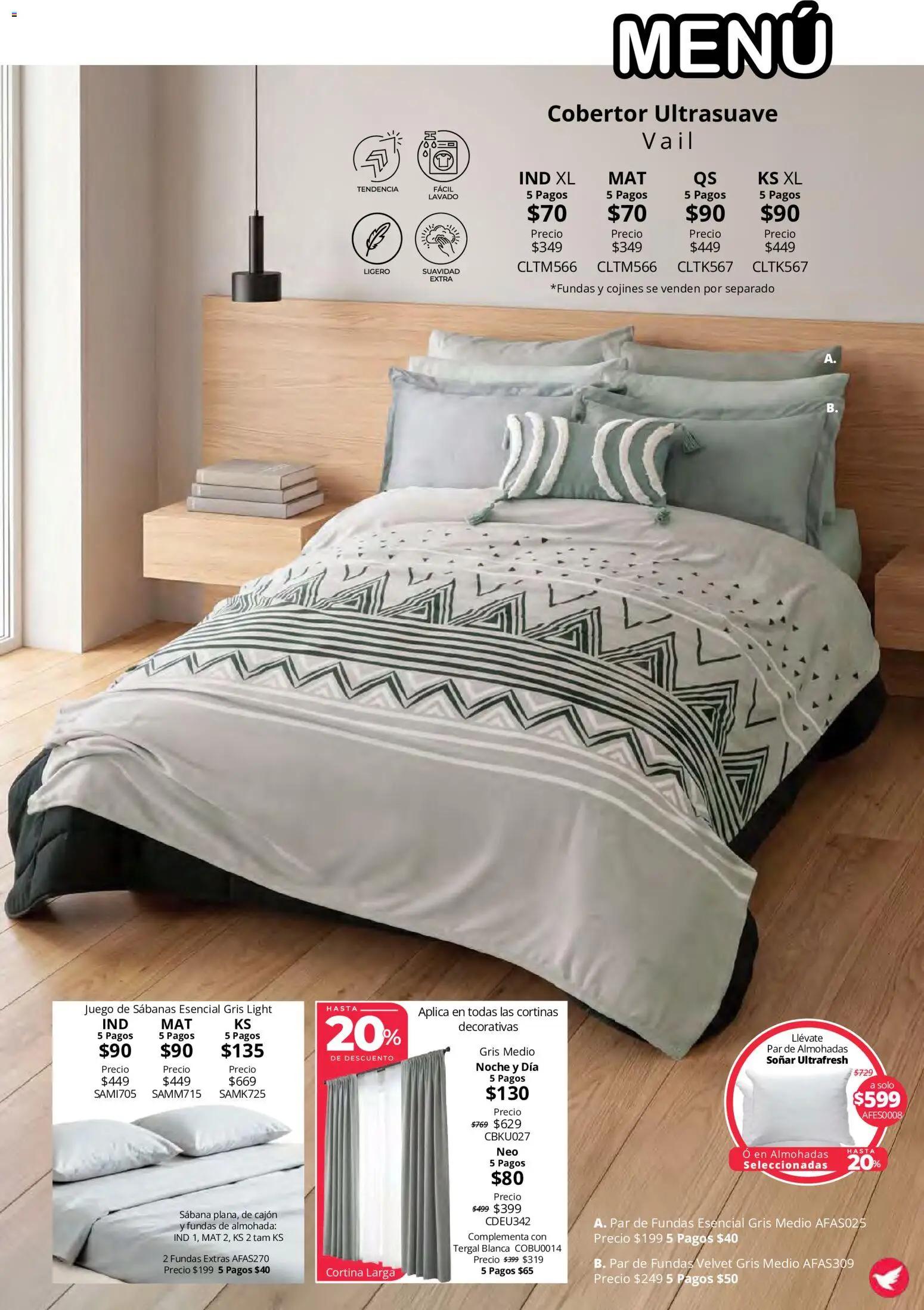 Nuevas ofertas de Colchas Concord válidas en toda la República Mexicana desde el 15/10/2026. ¡Encuentra las mejores ofertas en Colchas Concord catálogo Colección Cobertor Calor de Hogar! | Página: 93