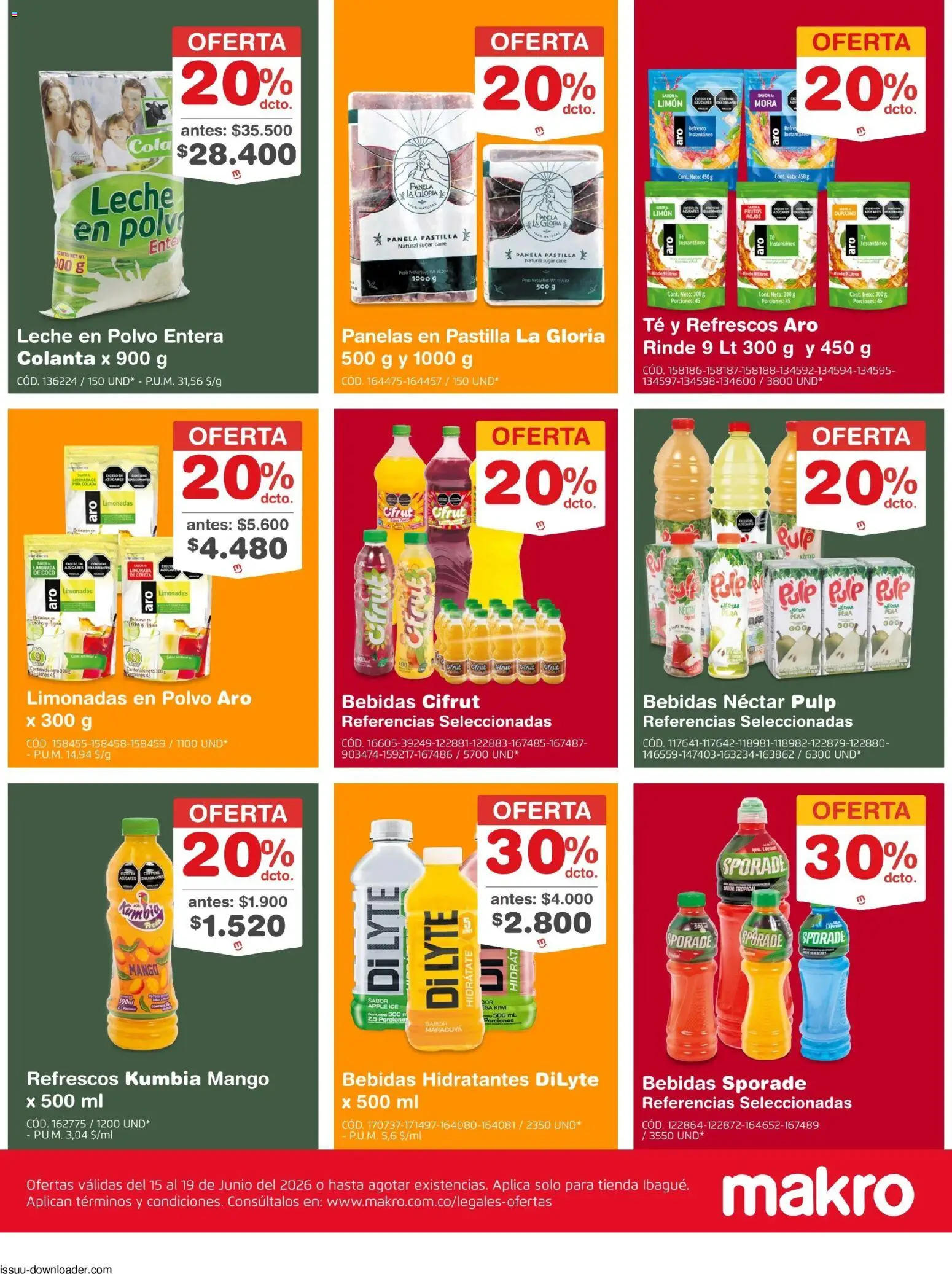 Makro revista - valida desde el 15.06.2026 | Página: 5 | Productos: Té, Limón, Mango, Polvo