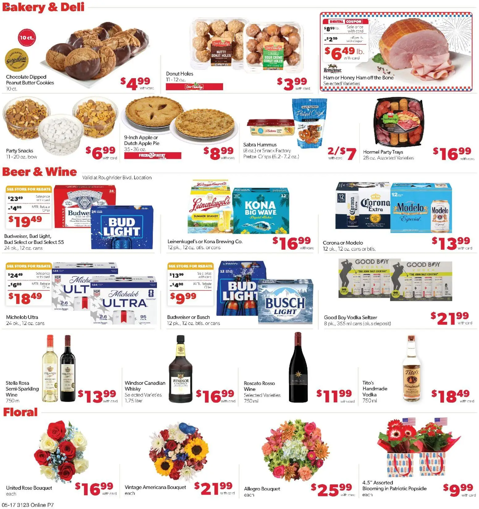 Family Fare Weekly Ad - ND - valid from 17.05.2026 | Page: 9 | Products: Beer, Bow, Cookies, Vodka