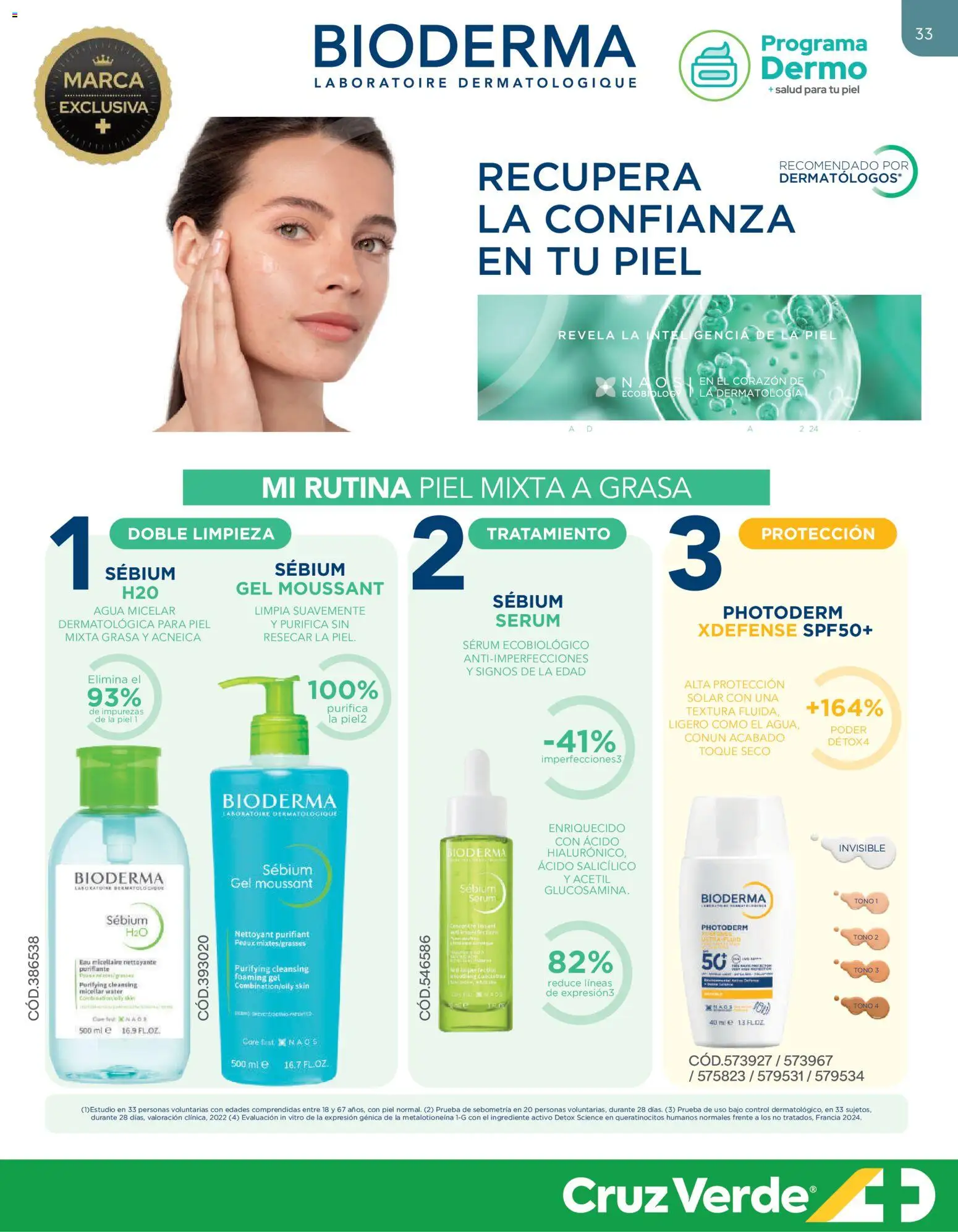 Cruz Verde - Dermocosmética │ válido desde el 31.08.2026 | Página: 33 | Productos: Agua, Serum, Bajo