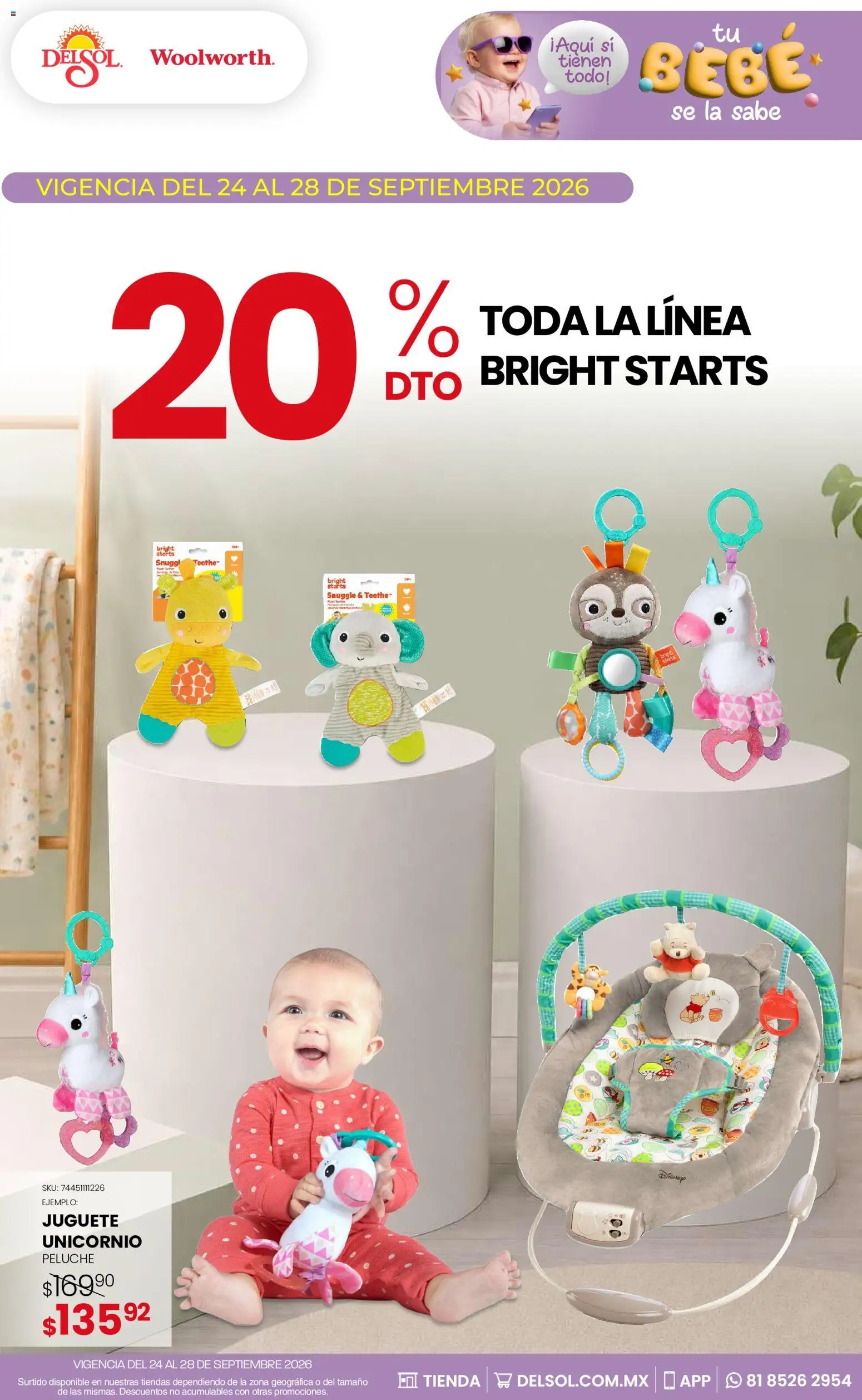 Nuevas ofertas de Del Sol y Woolworth válidas en toda la República Mexicana desde el 24/09/2026. ¡Encuentra las mejores ofertas en Del Sol y Woolworth catálogo! | Página: 17