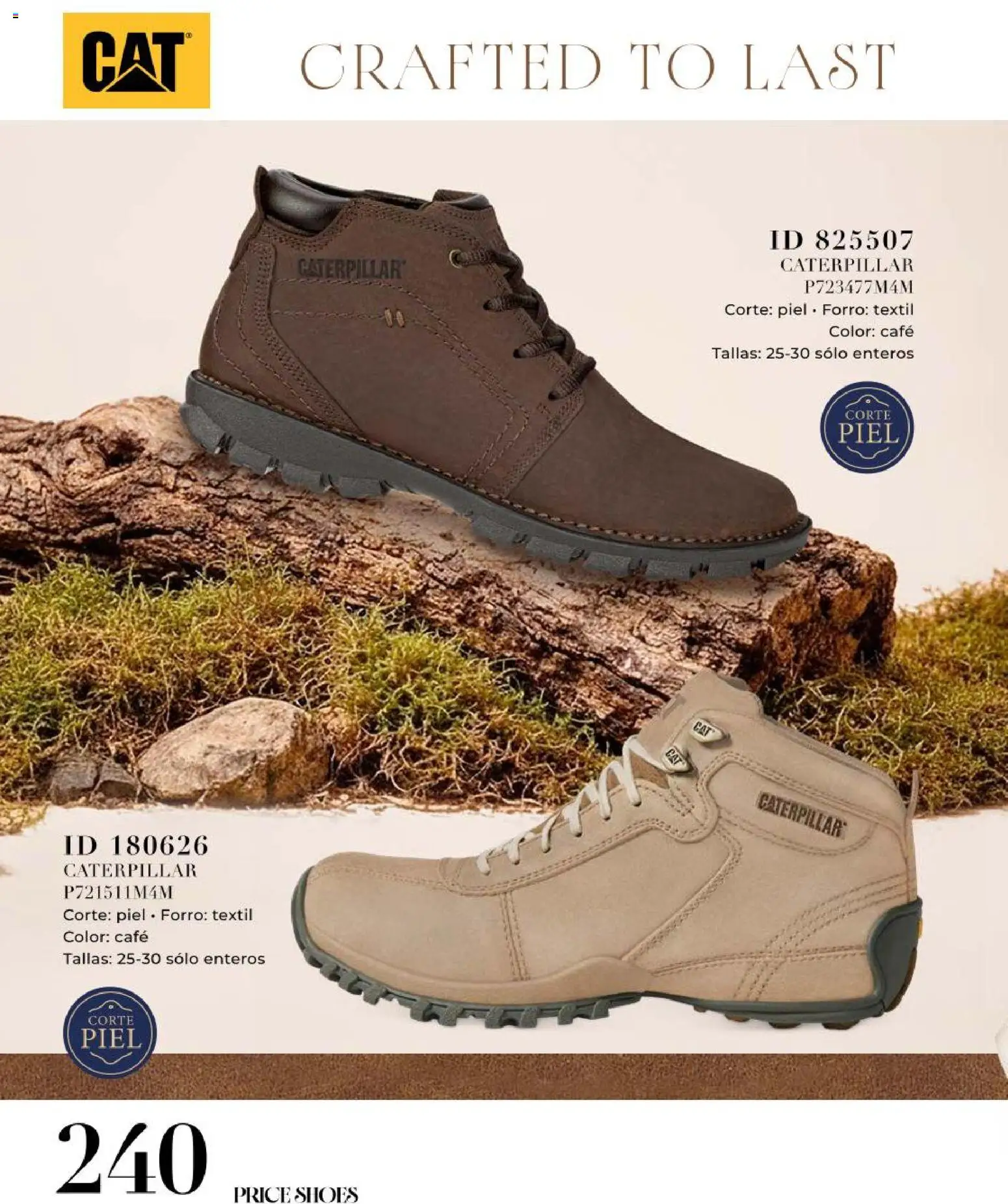 Nuevas ofertas de Price Shoes válidas en toda la República Mexicana desde el 14.05.2026. ¡Encuentra las mejores ofertas en Price Shoes catálogo Caballeros! | Página: 240 | Productos: Café