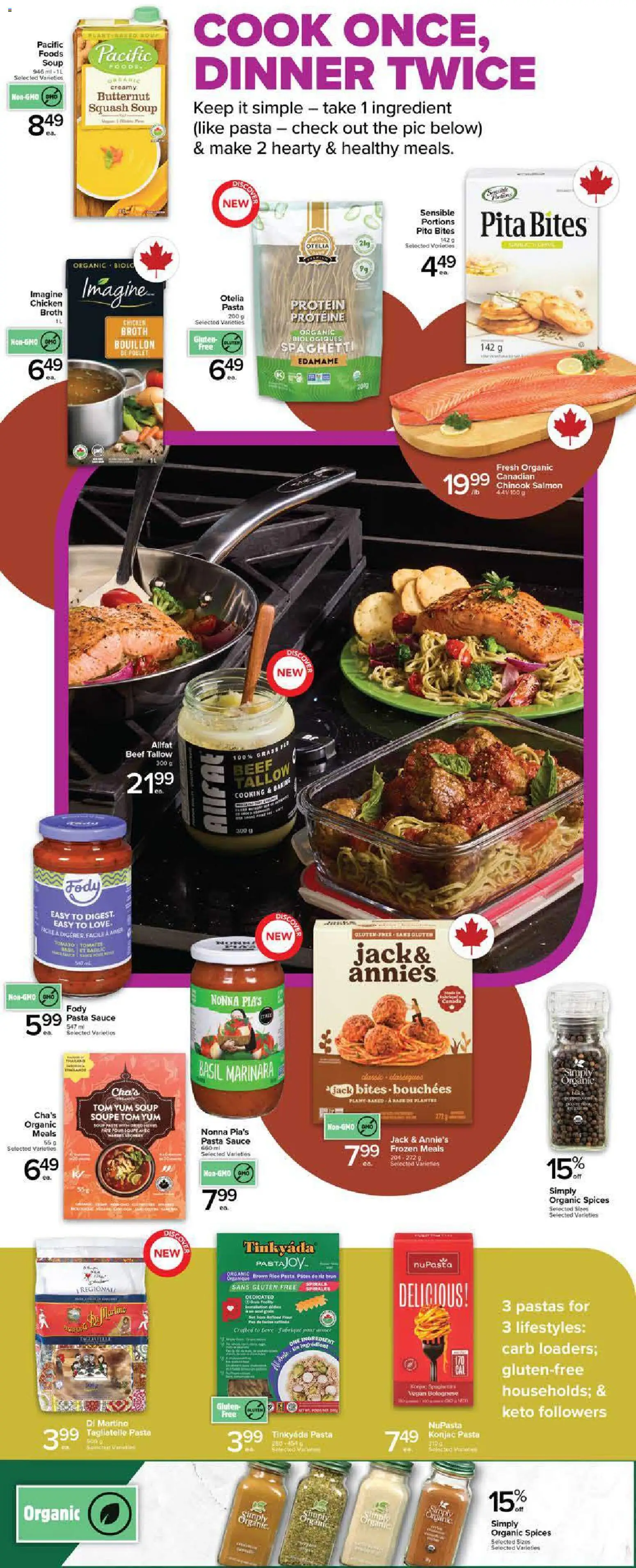 Metro flyer valid from Sep 10, 2026 | Page: 3 | Products: Pasta, Spaghetti, Brown rice, Chicken