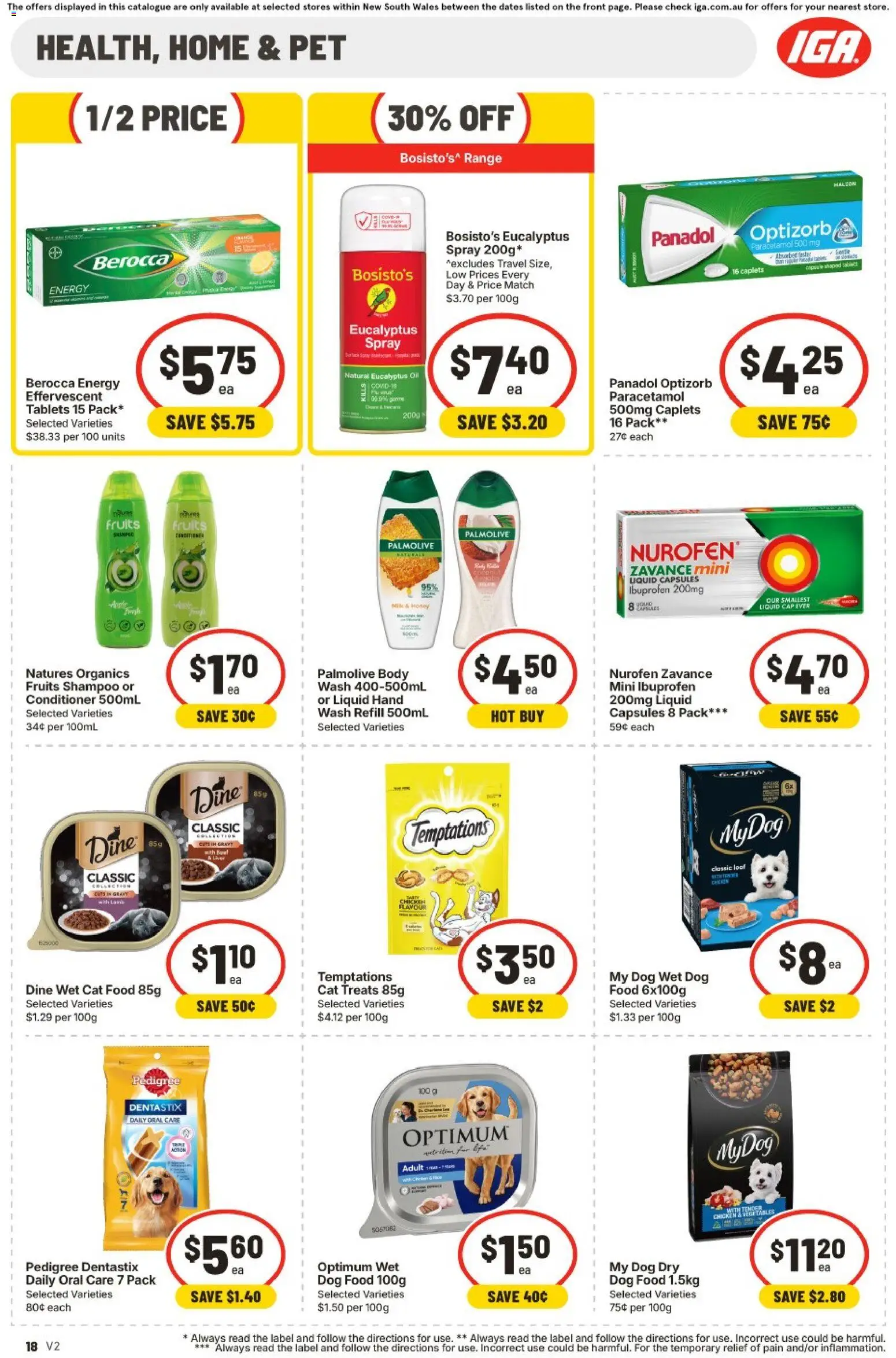 IGA catalogue - valid from 22/07/2026 | Page: 16 | Products: Shampoo, Oil, Dog food, Vegetables
