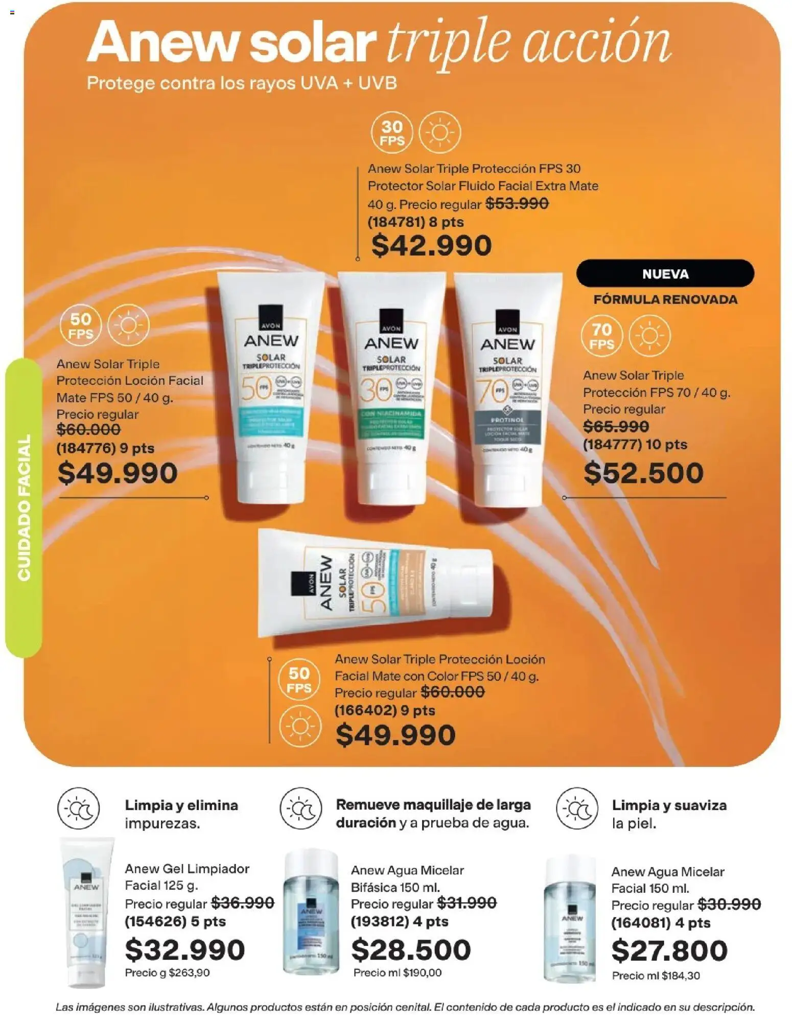 Avon revista - valida desde el 15.06.2026 | Página: 143 | Productos: Limpiador, Loción, Uva, Protector solar