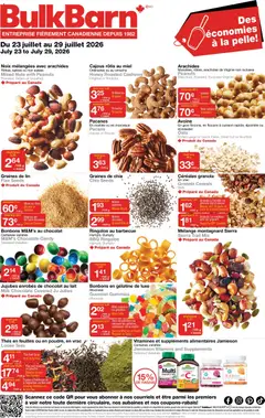 Preview of Bulk Barn weekly flyer / circulaire from shop Bulk Barn valid from Jul 23, 2026