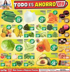 Vista previa de Casa Ley folleto Las ofertas de frutas y verdunas La Paz, nuevo folleto de la tienda, válido en México a partir del 07.05.2026