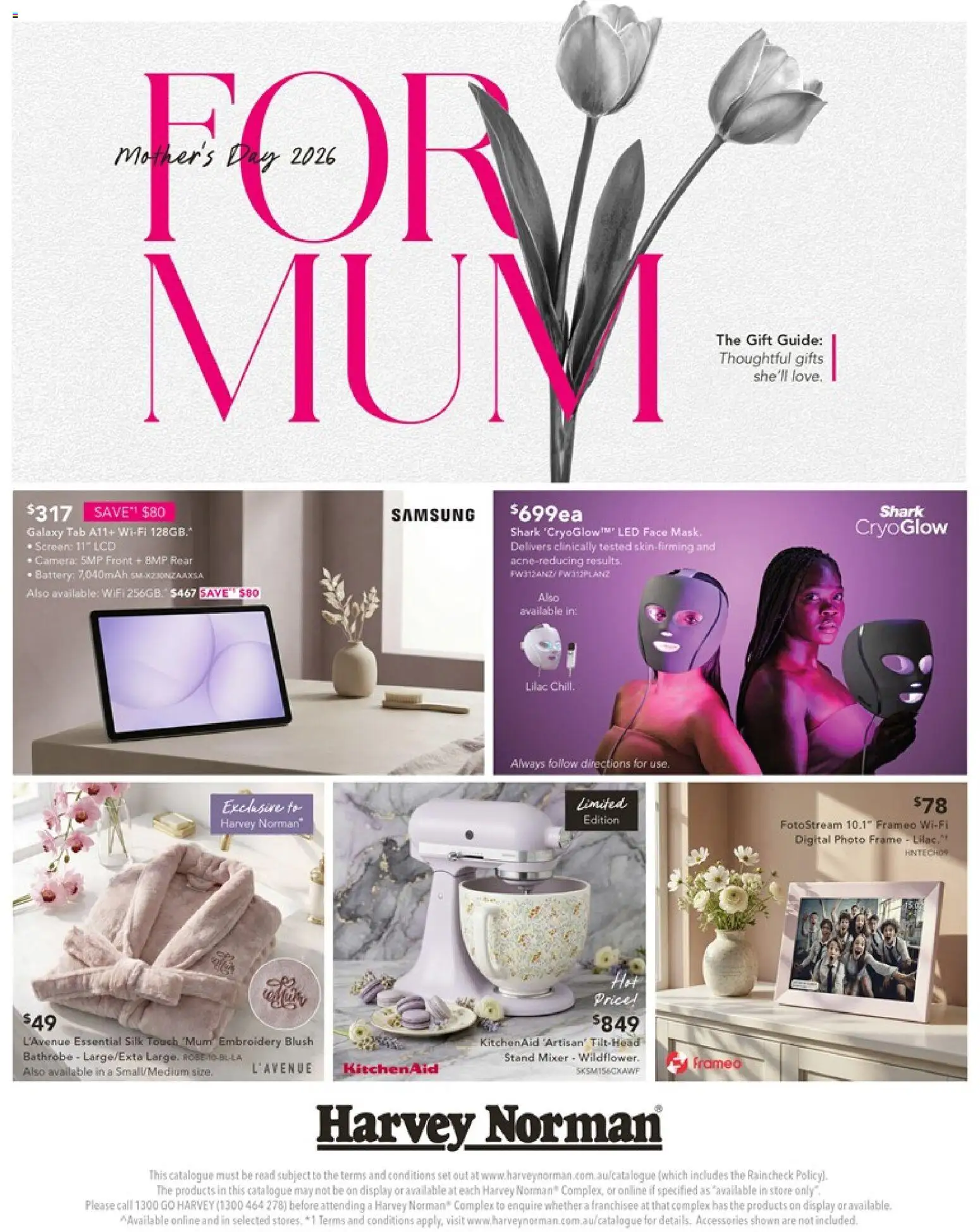 Harvey Norman catalogue - valid from 01.05.2026 | Page: 1 | Products: Bathrobe, Battery, Photo frame, Screen