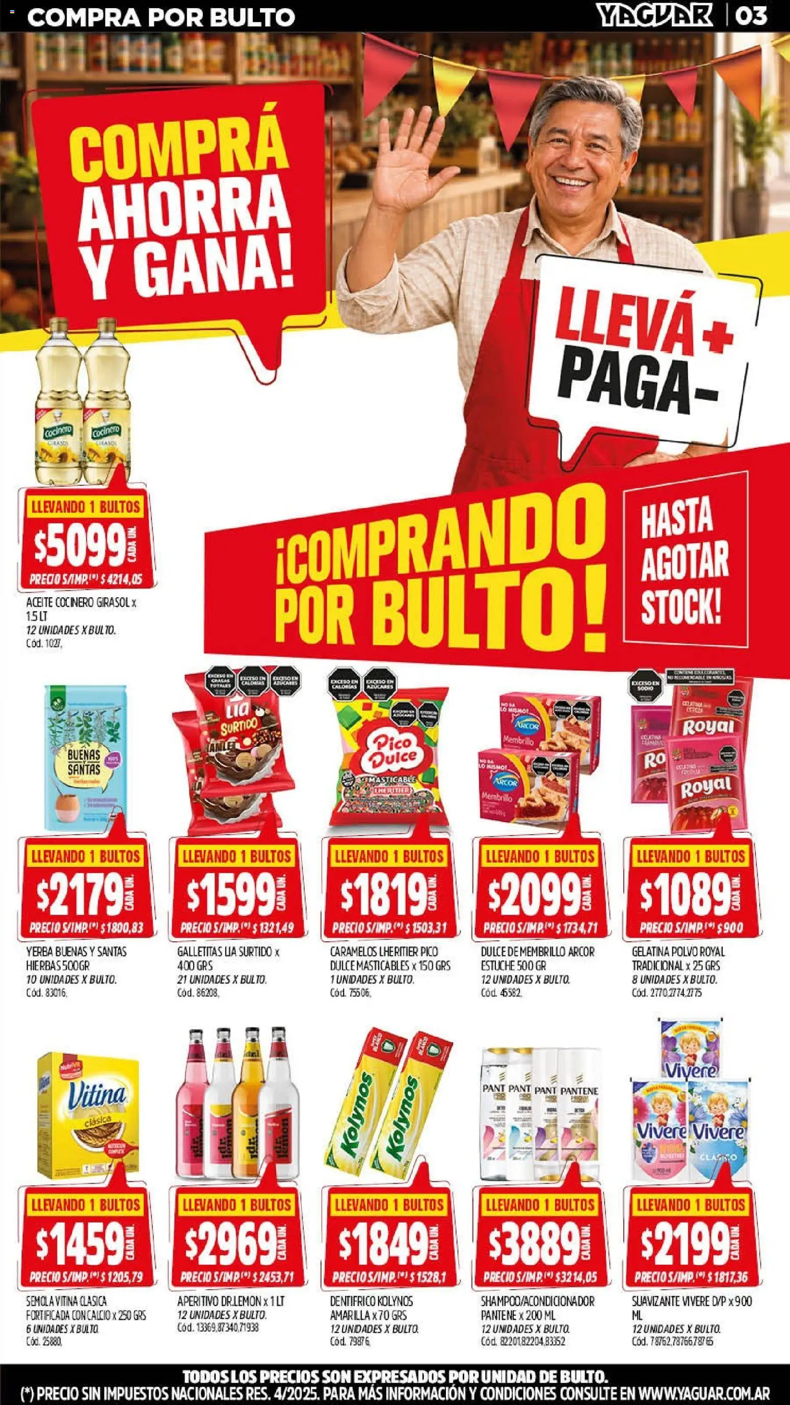 Yaguar - Oferta Semanal Mendoza │ válido desde el 14/09/2026 | Página: 3 | Productos: Pico, Aceite, Estuche, Suavizante