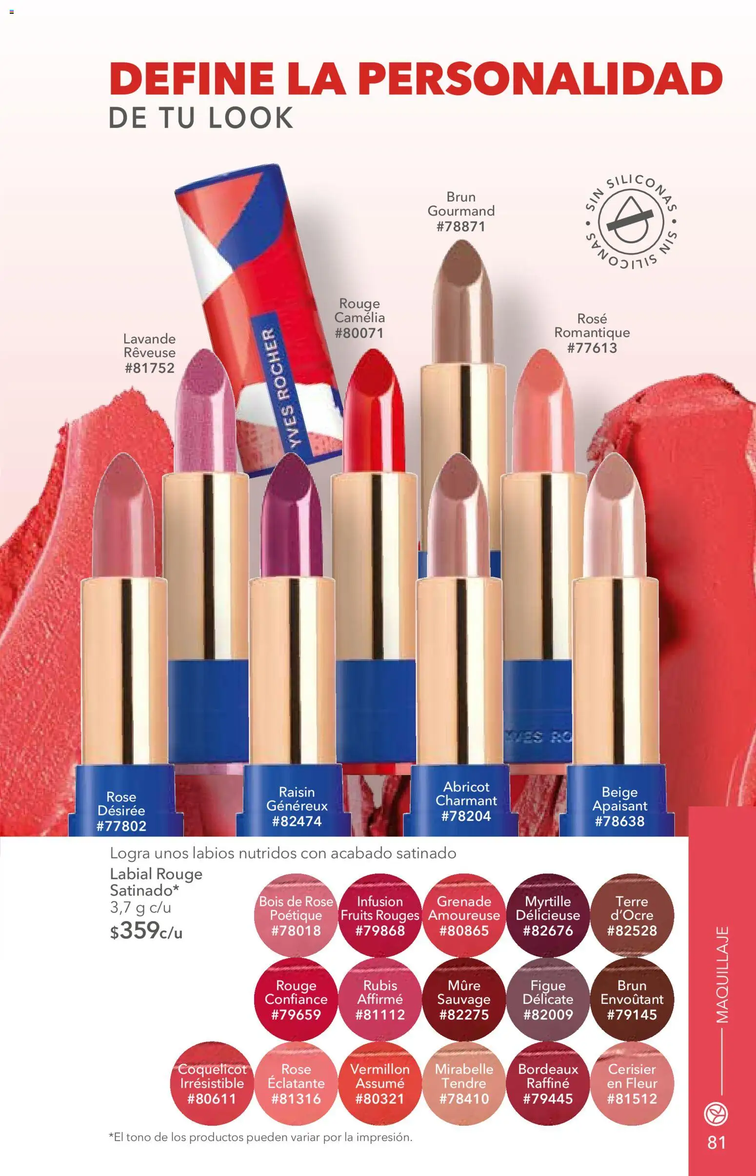 Nuevas ofertas de Yves Rocher válidas en toda la República Mexicana desde el 02/06/2026. ¡Encuentra las mejores ofertas en Yves Rocher campaña 8 2026! | Página: 83 | Productos: Maquillaje