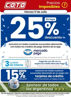 Vista previa Coto - Descuento válido desde el 17/07/2026