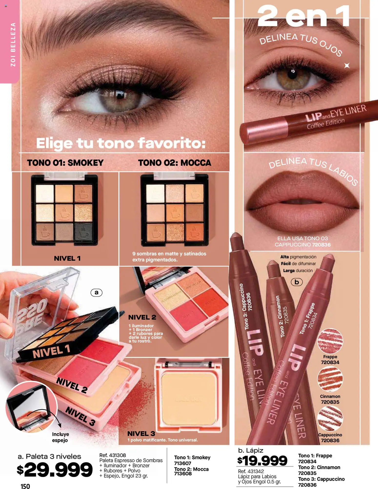 Carmel revista - valida desde el 01/07/2026 | Página: 150 | Productos: Iluminador, Espejo, Polvo