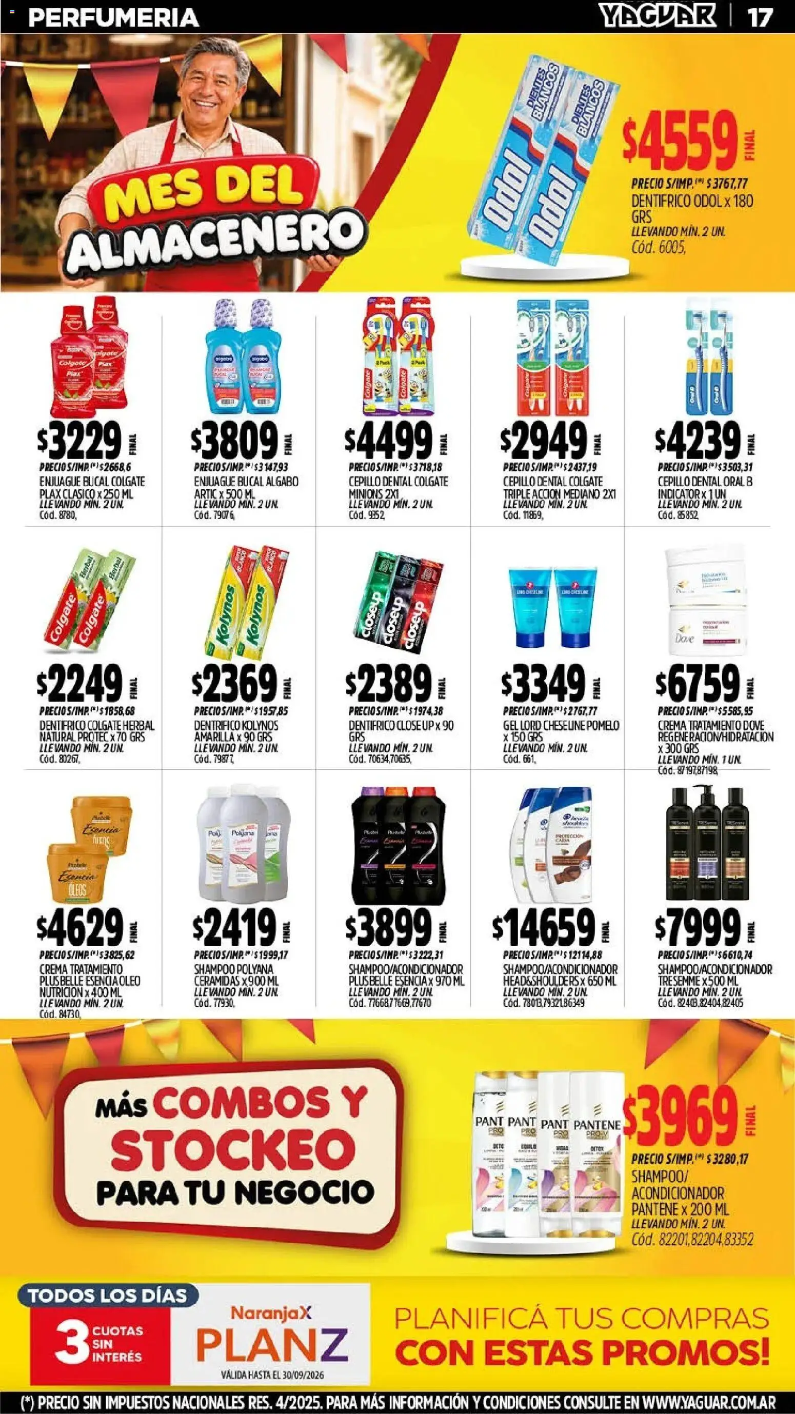 Yaguar - Oferta Semanal San Juan │ válido desde el 28/09/2026 | Página: 17 | Productos: Cepillo, Acondicionador, Enjuague bucal, Crema