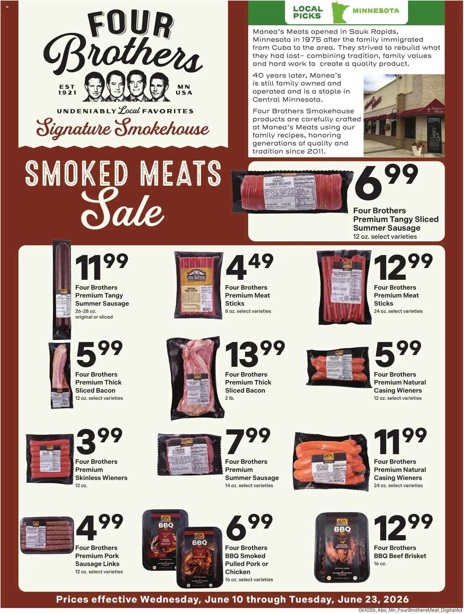 Coborn's Smokedmeat - valid from 10.06.2026 | Page: 1 | Products: Staple, Pork, Beef, Sausage