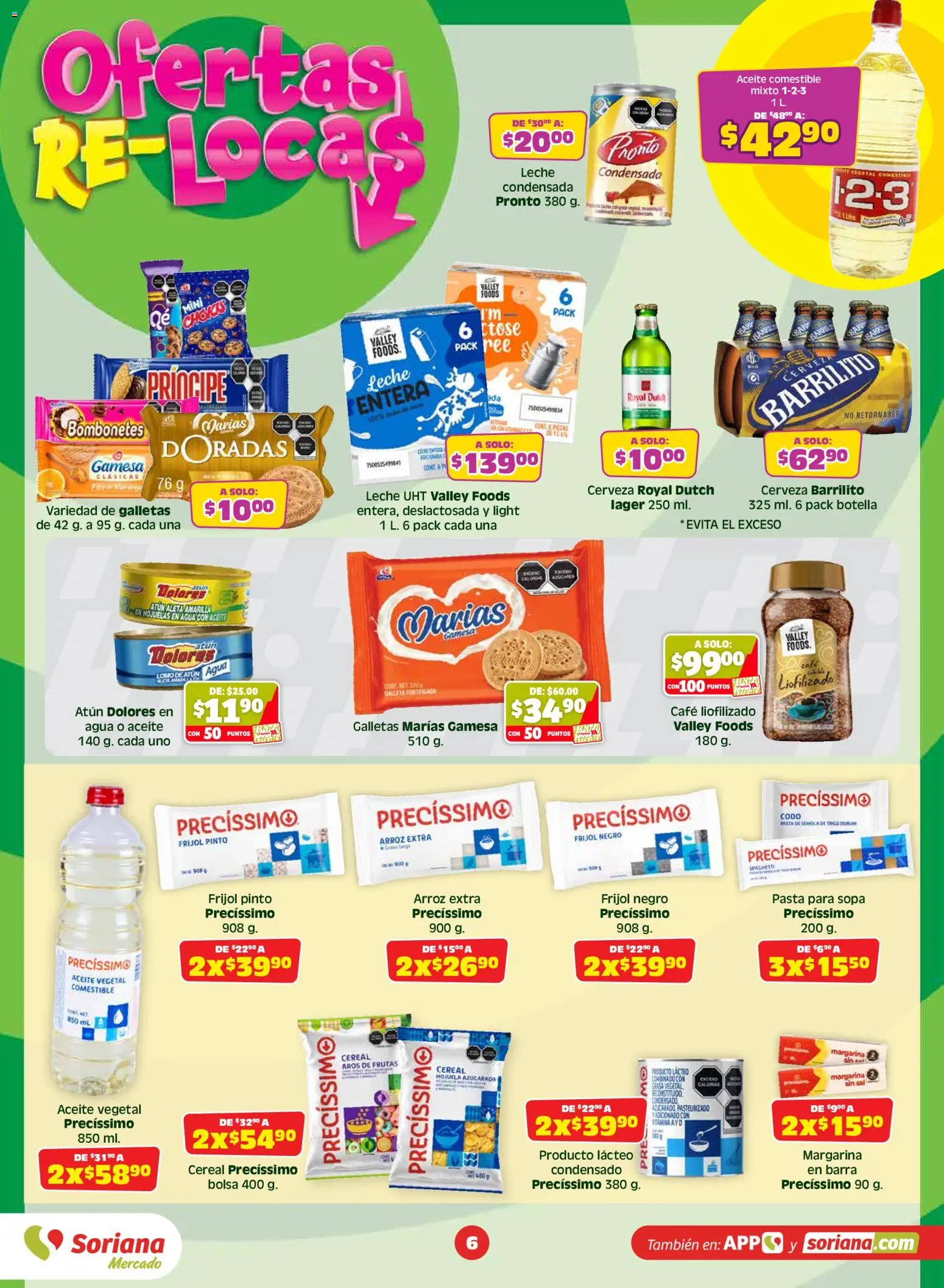 Nuevas ofertas de Soriana válidas en toda la República Mexicana desde el 19.06.2026. ¡Encuentra las mejores ofertas en Soriana Julio Regalado Mercado Nacional! | Página: 6