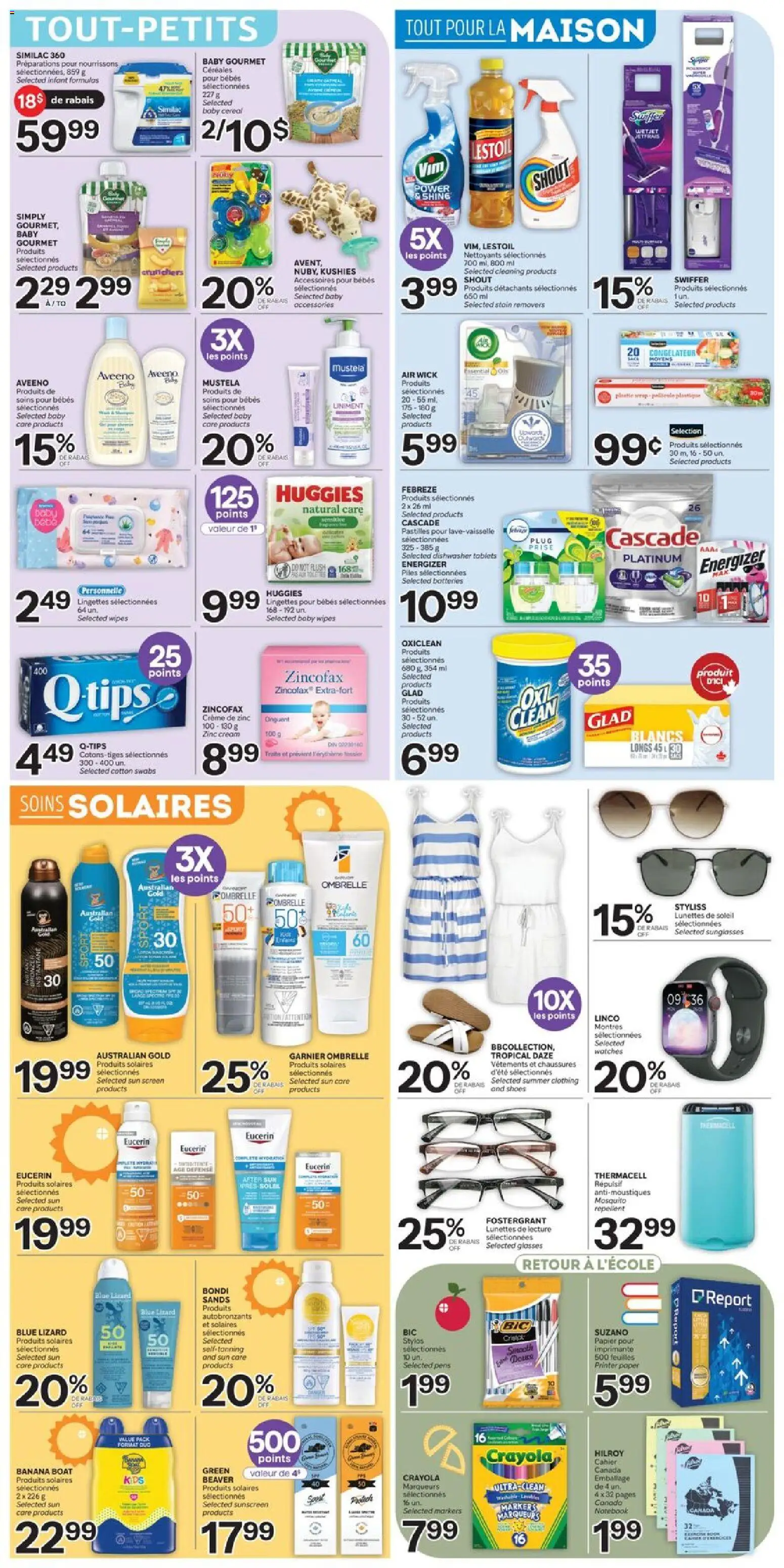 Brunet flyer valid from Jul 16, 2026 | Page: 6 | Products: Notebook, Batteries, Cotton swabs, Watches