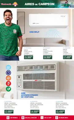 Vista previa de Del Sol y Woolworth katalog Aires de Ahorro, nuevo folleto de la tienda, válido en México a partir del 21.05.2026 | Página: 13 | Productos: Aire acondicionado