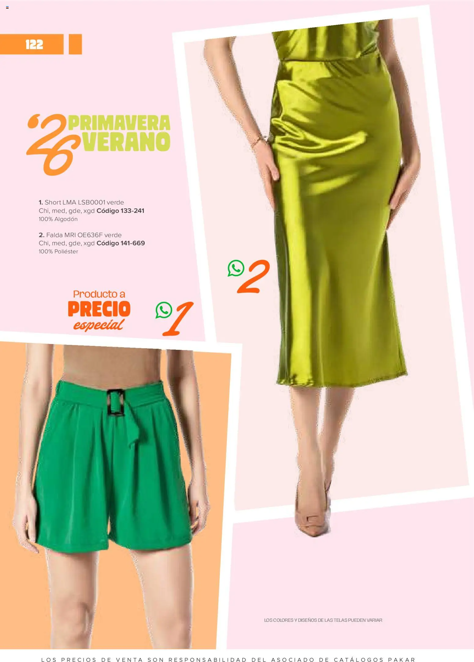 Nuevas ofertas de SC Pakar válidas en toda la República Mexicana desde el 30.01.2026. ¡Encuentra las mejores ofertas en SC Pakar catálogo Ropa! | Página: 122 | Productos: Algodón, Falda, Short