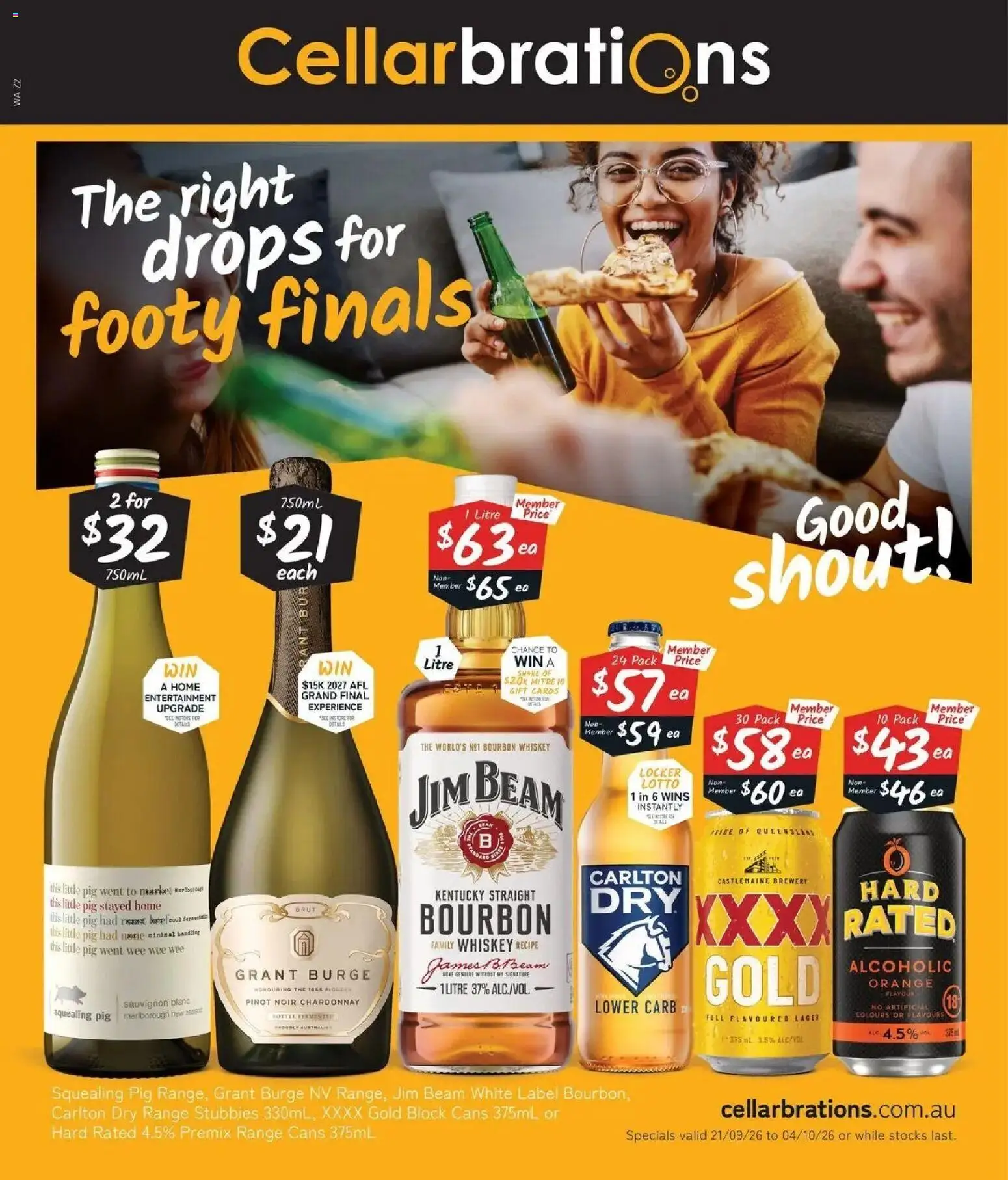 Cellarbrations Monday, September 21 Price Drop