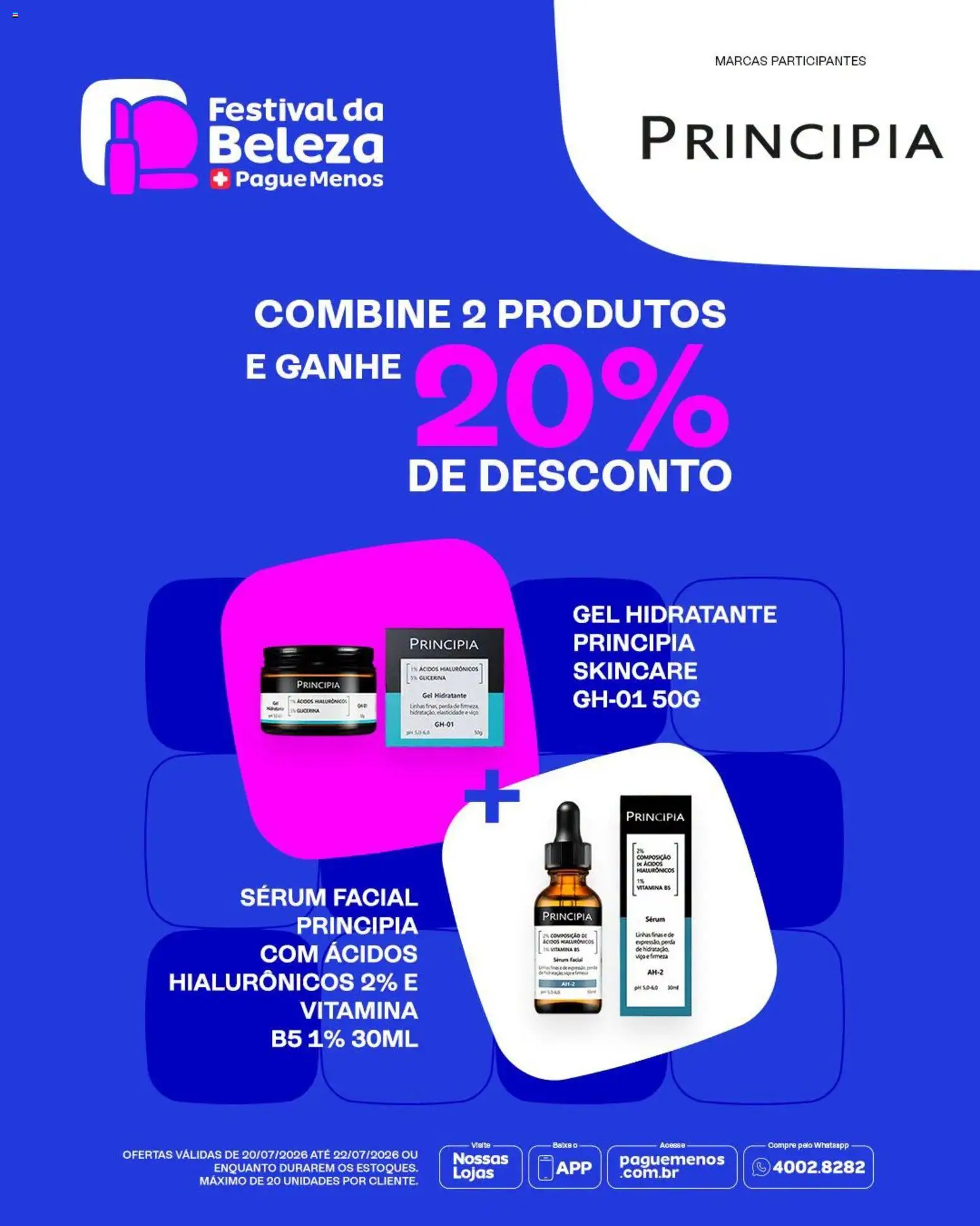 Pague Menos Folheto - válido de 20/07/2026 | Página: 5 | Produtos: Sérum, Pá