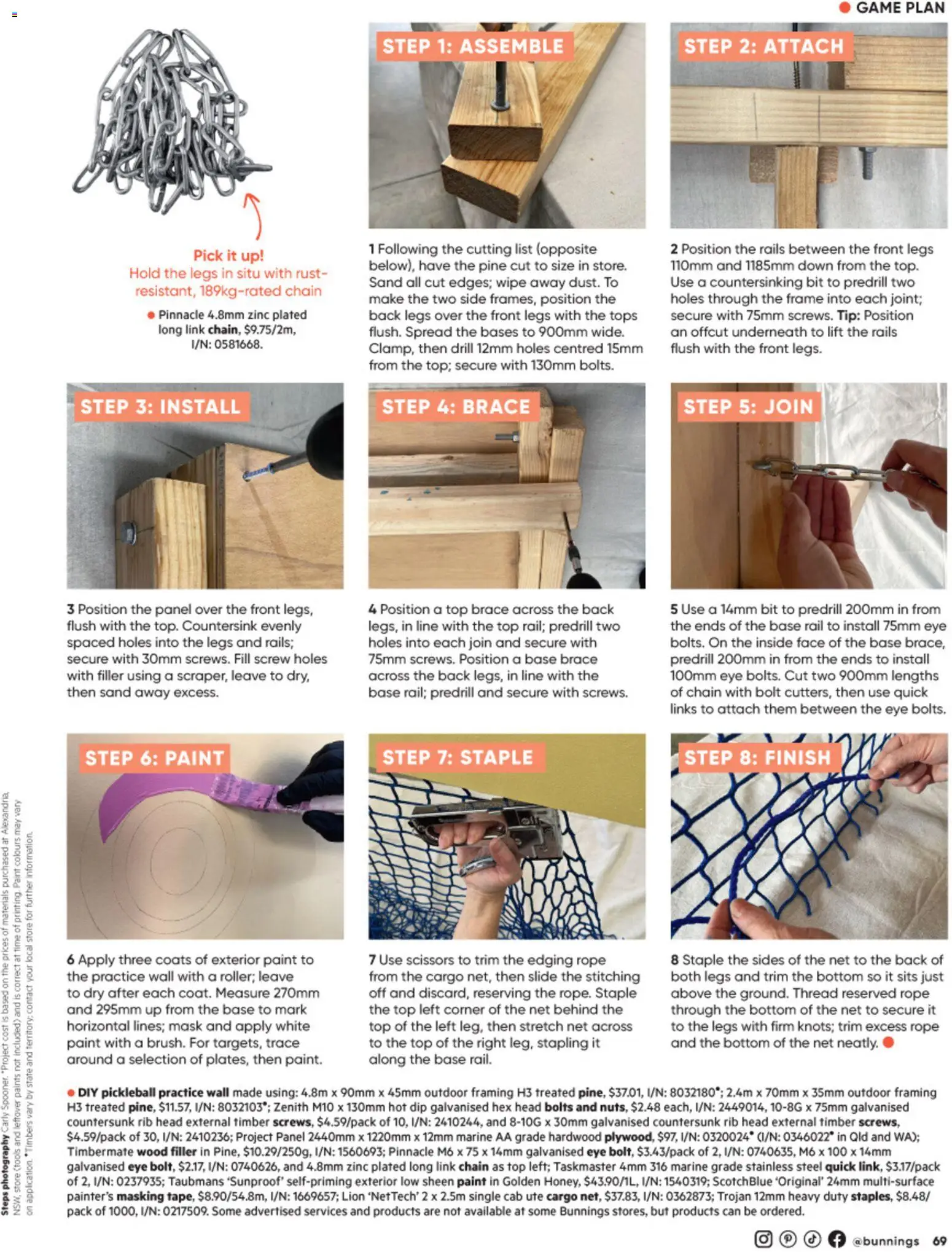 Bunnings Warehouse catalogue - valid from 01/08/2026 | Page: 77 | Products: Chain, Mask, Tools, Spread