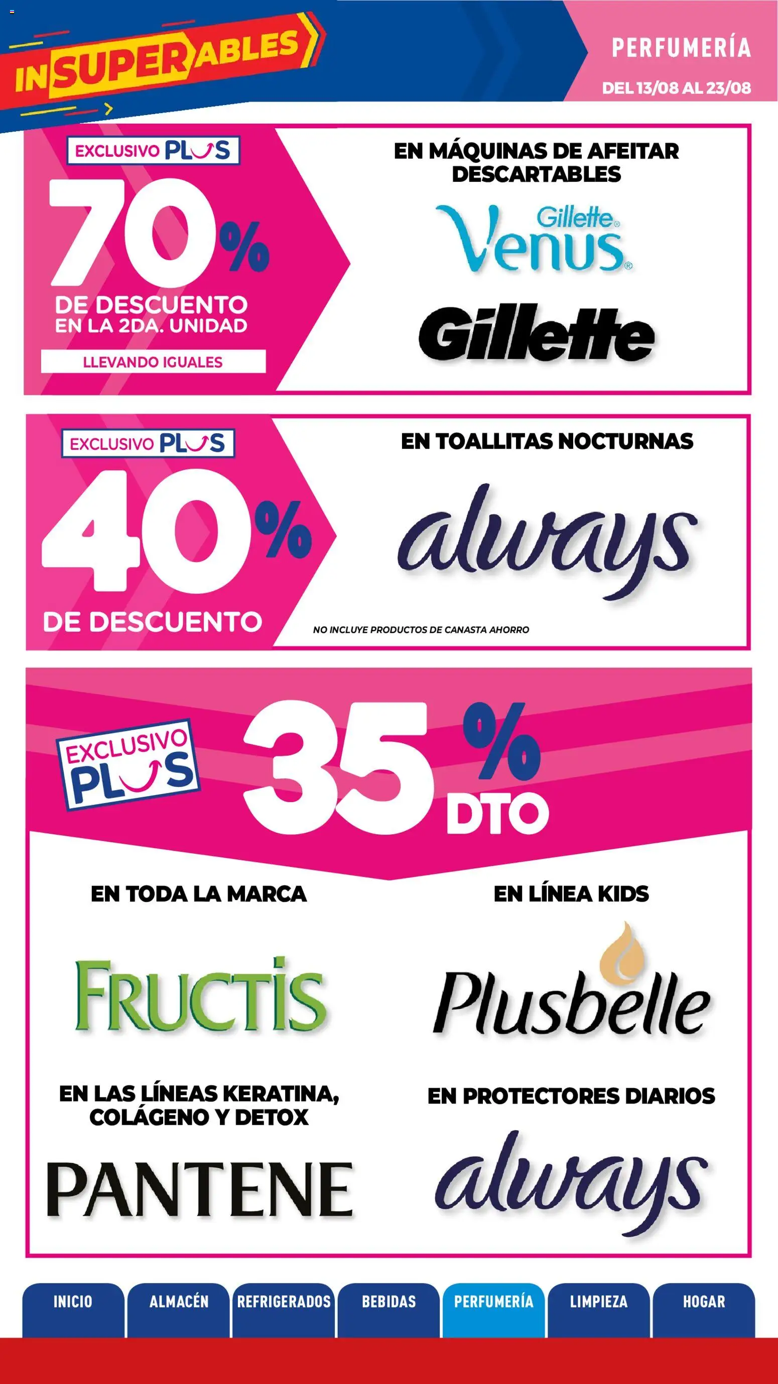 La Anonima catálogo │ válido desde el 13/08/2026 | Página: 26 | Productos: Bebidas, Diarios, Protectores diarios, Canasta