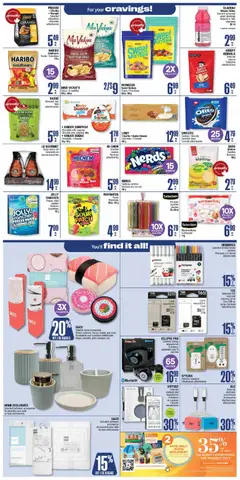 Preview of Jean Coutu weekly flyer from shop Jean Coutu valid from Jul 9, 2026 | Page: 10 | Products: Chips, Nuts, Headphones, Bath