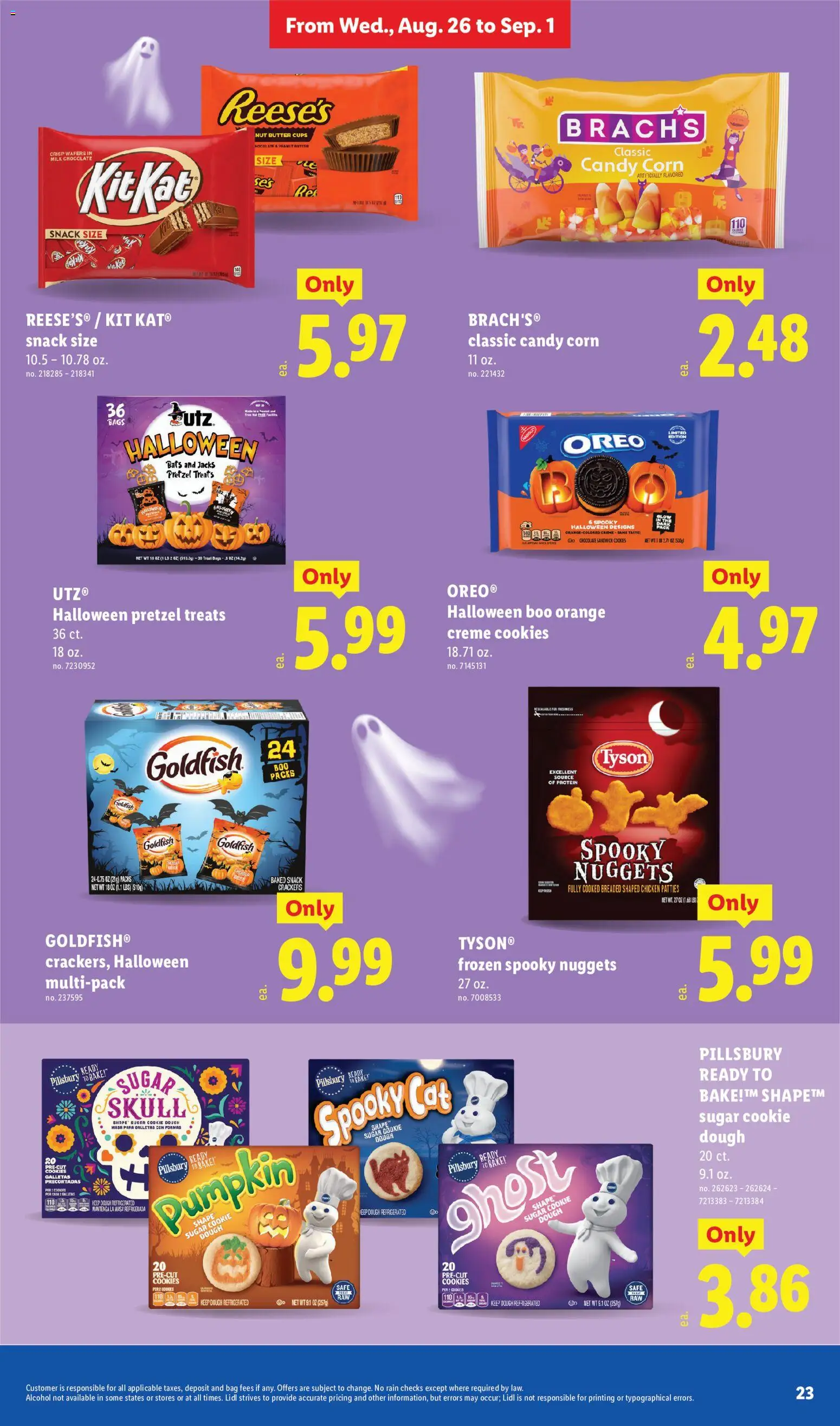 Lidl Weekly Ad - valid from 08/26/2026 | Page: 23 | Products: Crackers, Candy, Butter, Peanut butter