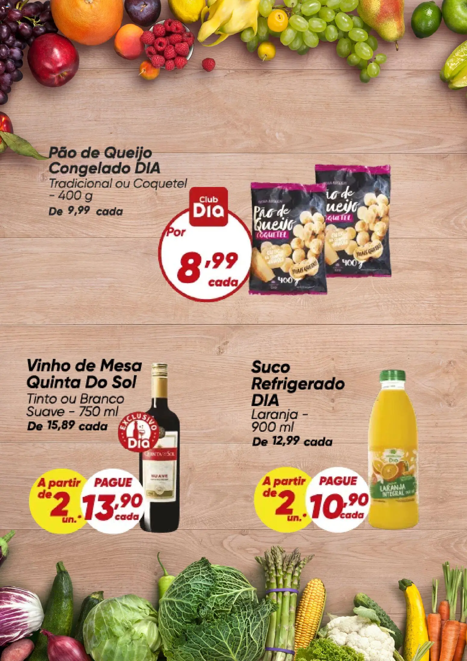 Dia Folheto - válido de 11.05.2026 | Página: 4 | Produtos: Queijo, Suco, Vinho, Pão de queijo