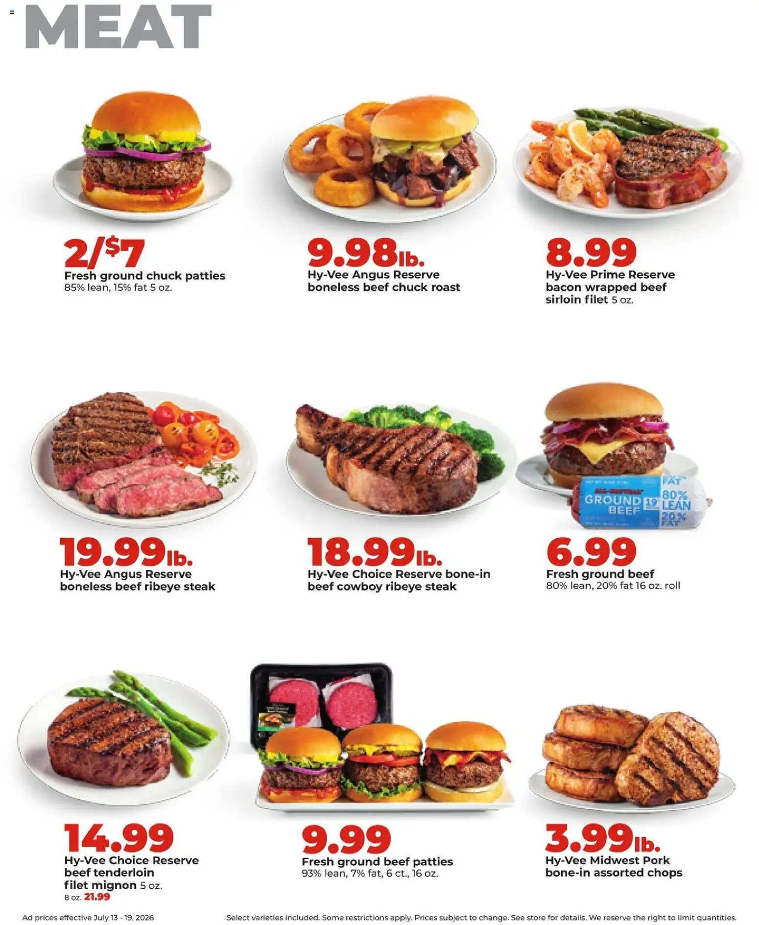 HyVee Weekly Ad - valid from 07/13/2026 | Page: 12 | Products: Pork, Beef