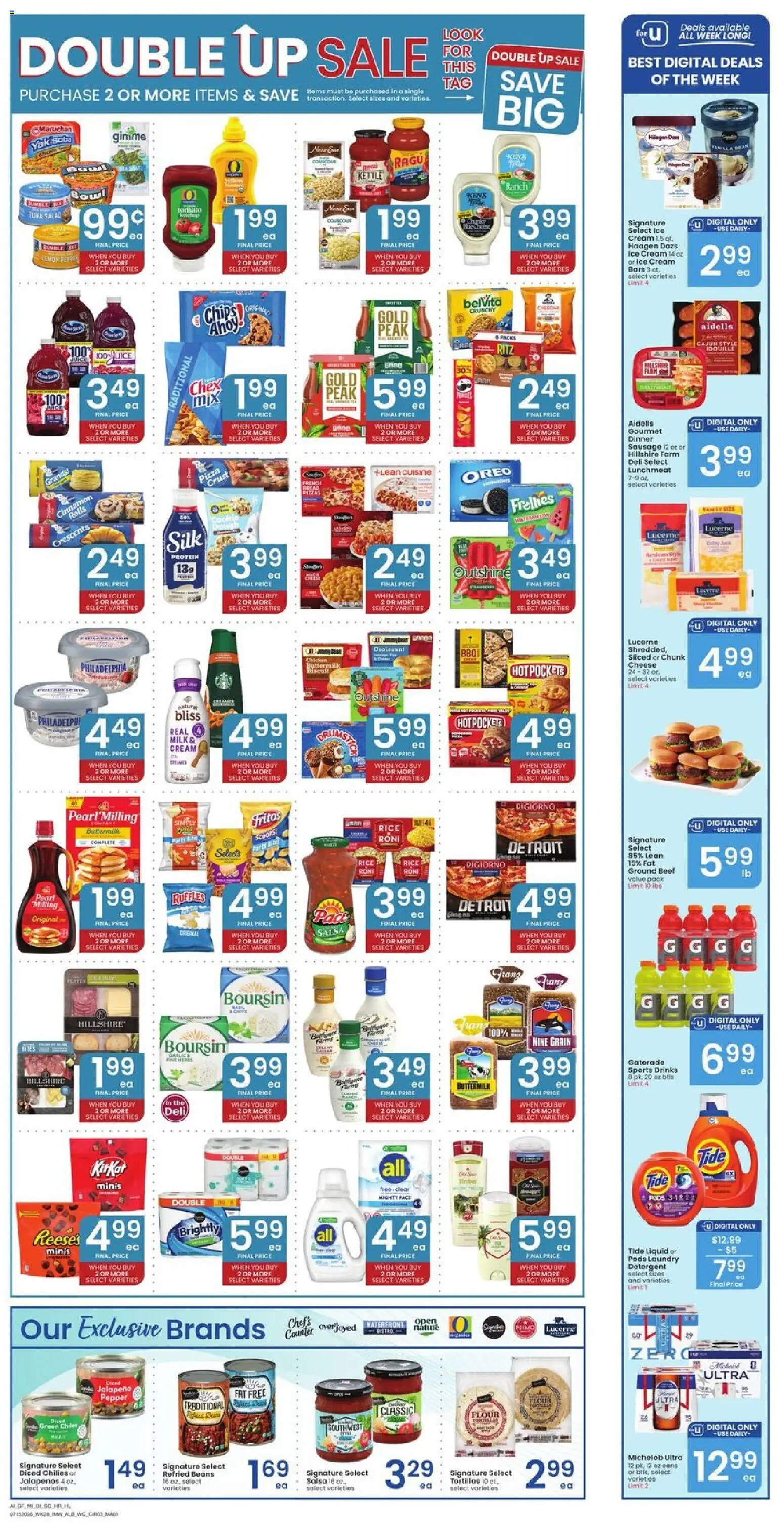 Albertsons Weekly Ad - valid from 07/15/2026 | Page: 6 | Products: Cheese, Rice, Detergent, Salad