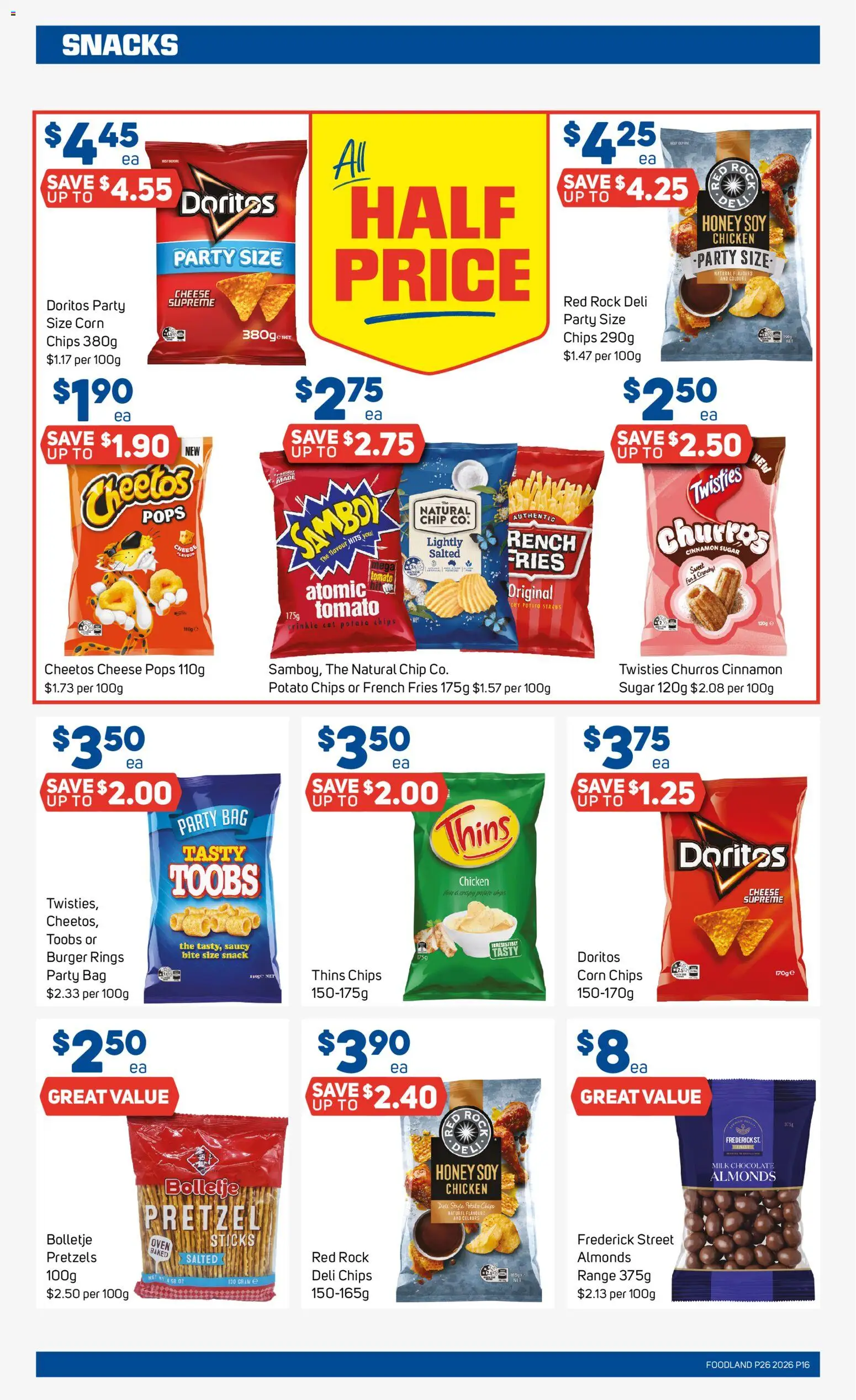 Foodland catalogue - valid from 24/06/2026 | Page: 16 | Products: Fur, Chips, Straws, Bag
