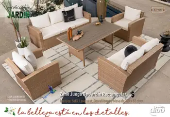 Vista previa de Muebles Dico catálogo Coleccion Jardin, nuevo folleto de la tienda, válido en México a partir del 14.04.2026 | Página: 12 | Productos: Juego, Mesa