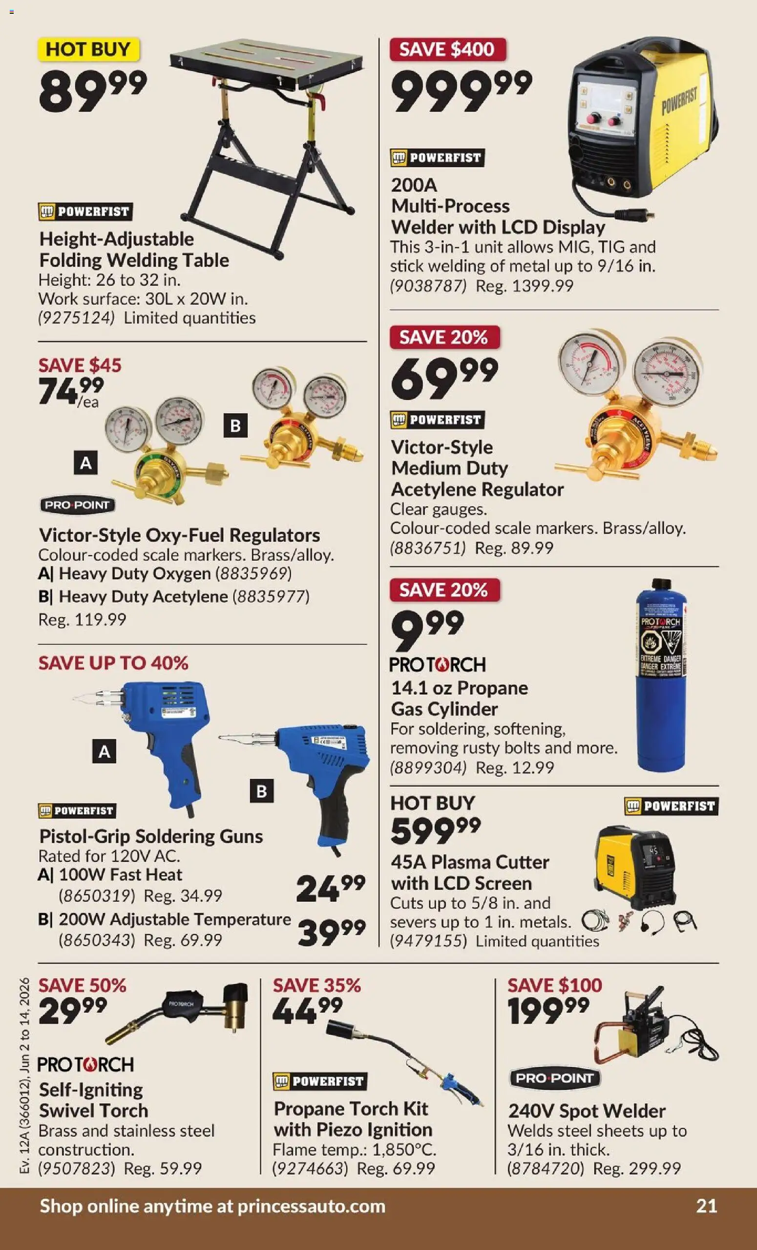Princess Auto flyer valid from 02.06.2026 | Page: 22 | Products: Cutter, Table