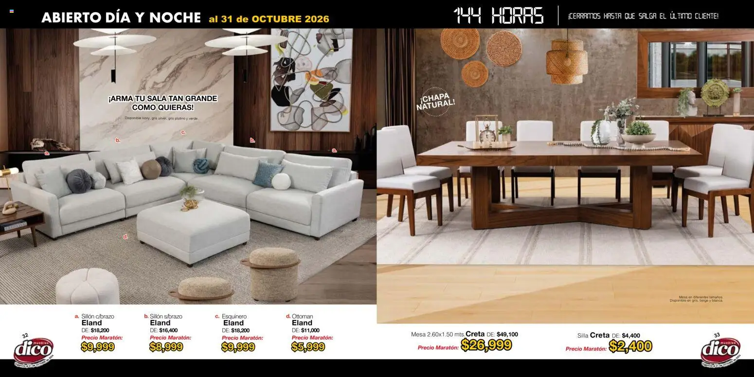 Nuevas ofertas de Muebles Dico válidas en toda la República Mexicana desde el 22/01/2026. ¡Encuentra las mejores ofertas en Muebles Dico catálogo! | Página: 17