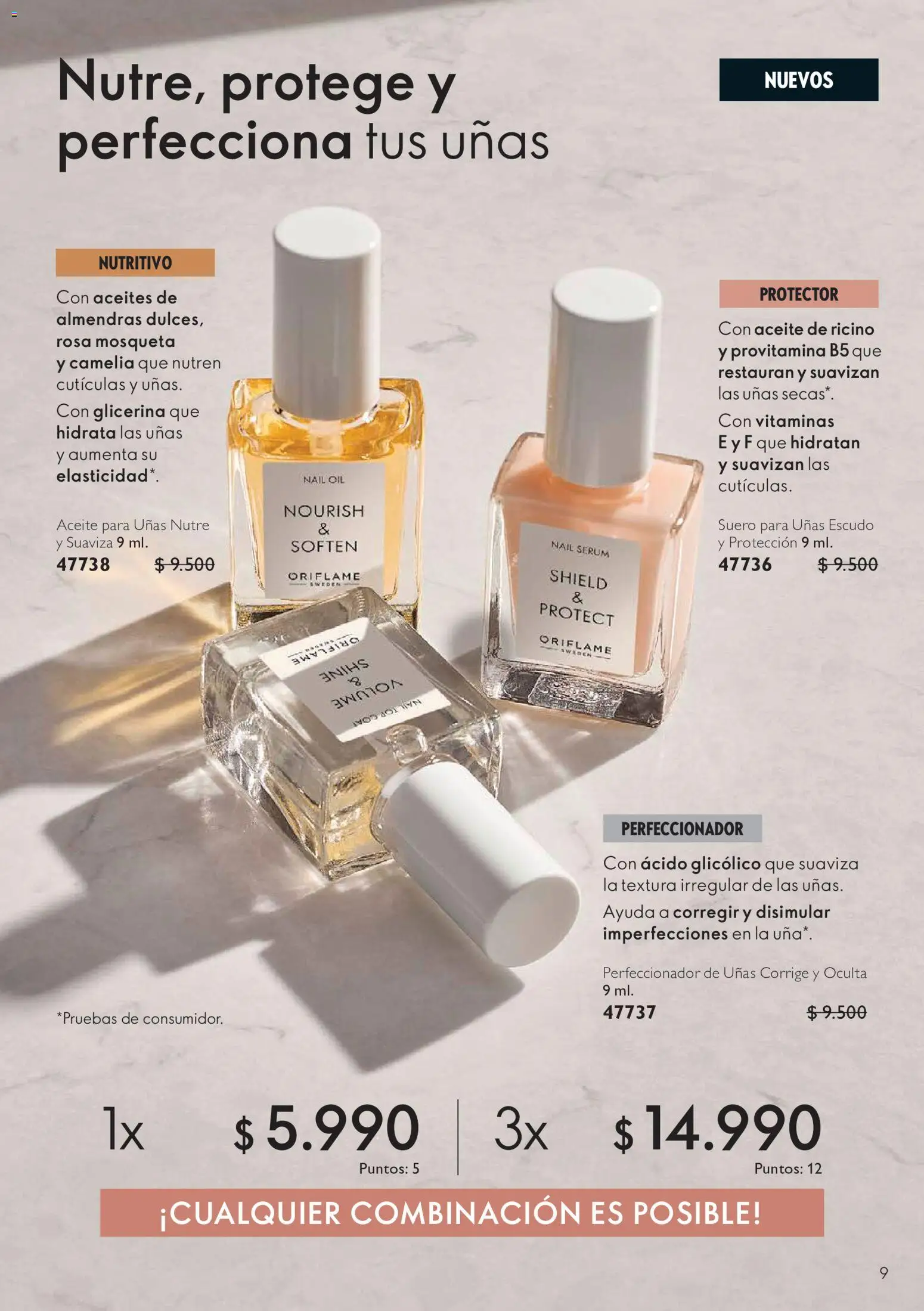Oriflame Ofertas │ válido desde el 10.07.2026 | Página: 9 | Productos: Perfeccionador, Vitaminas, Almendras, Aceite