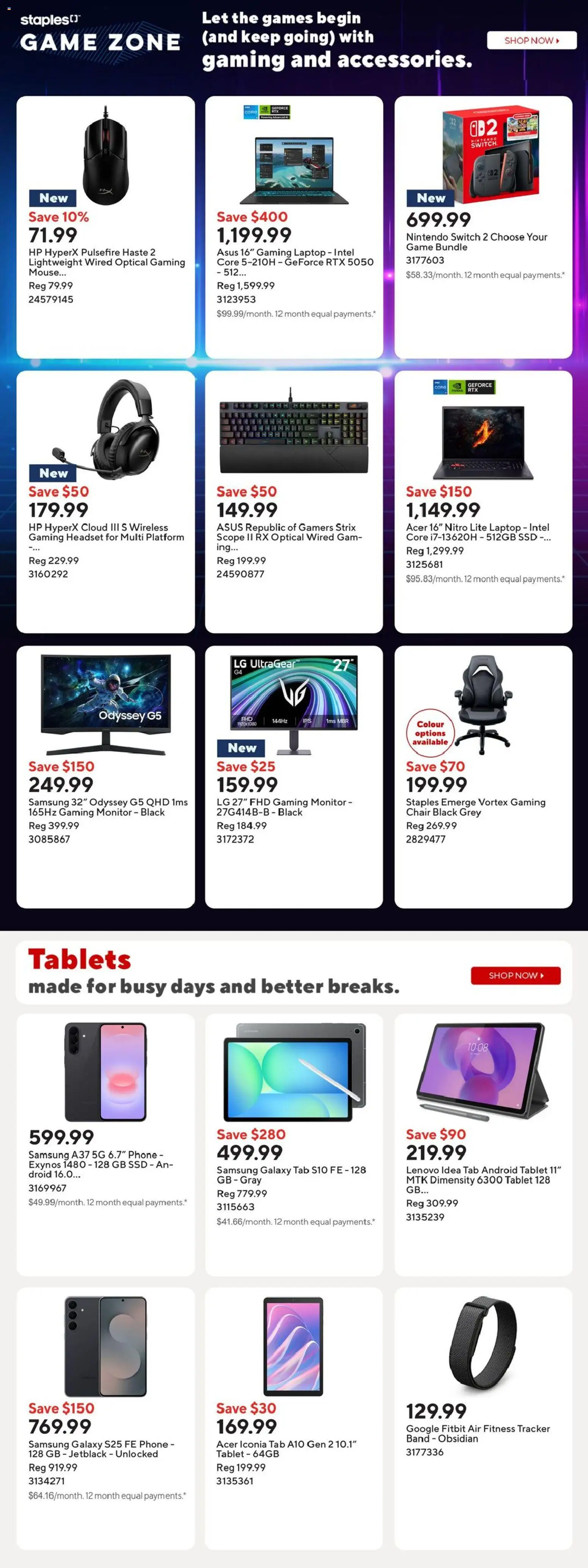 Staples flyer valid from Jul 10, 2026 | Page: 8