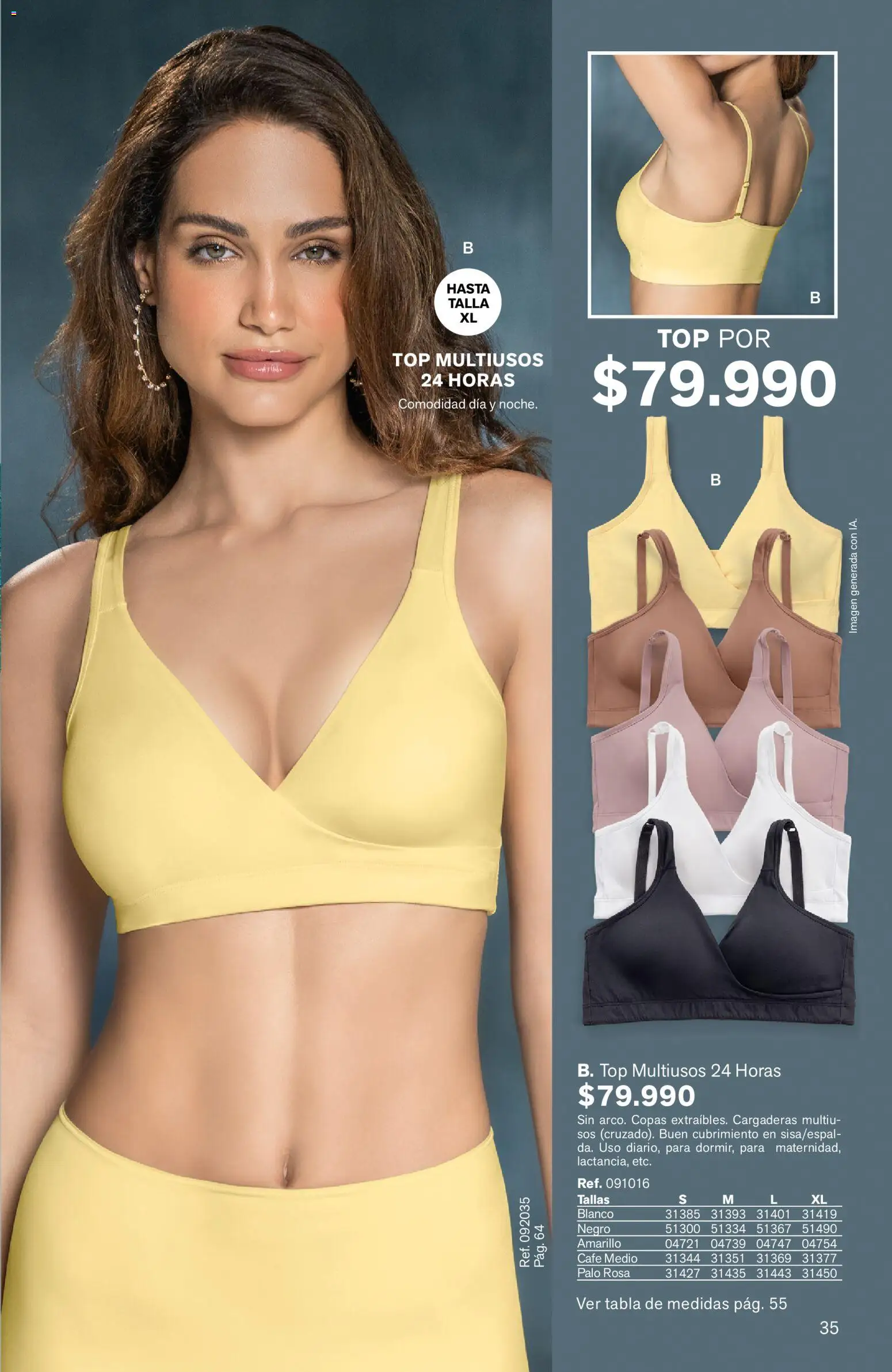 Leonisa revista - valida desde el 24/08/2026 | Página: 35 | Productos: Top, Café